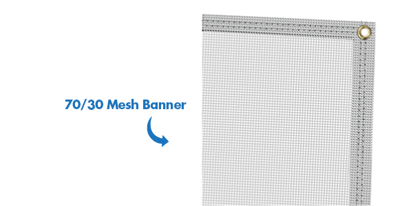 Custom 40'x 5' Mesh Banner