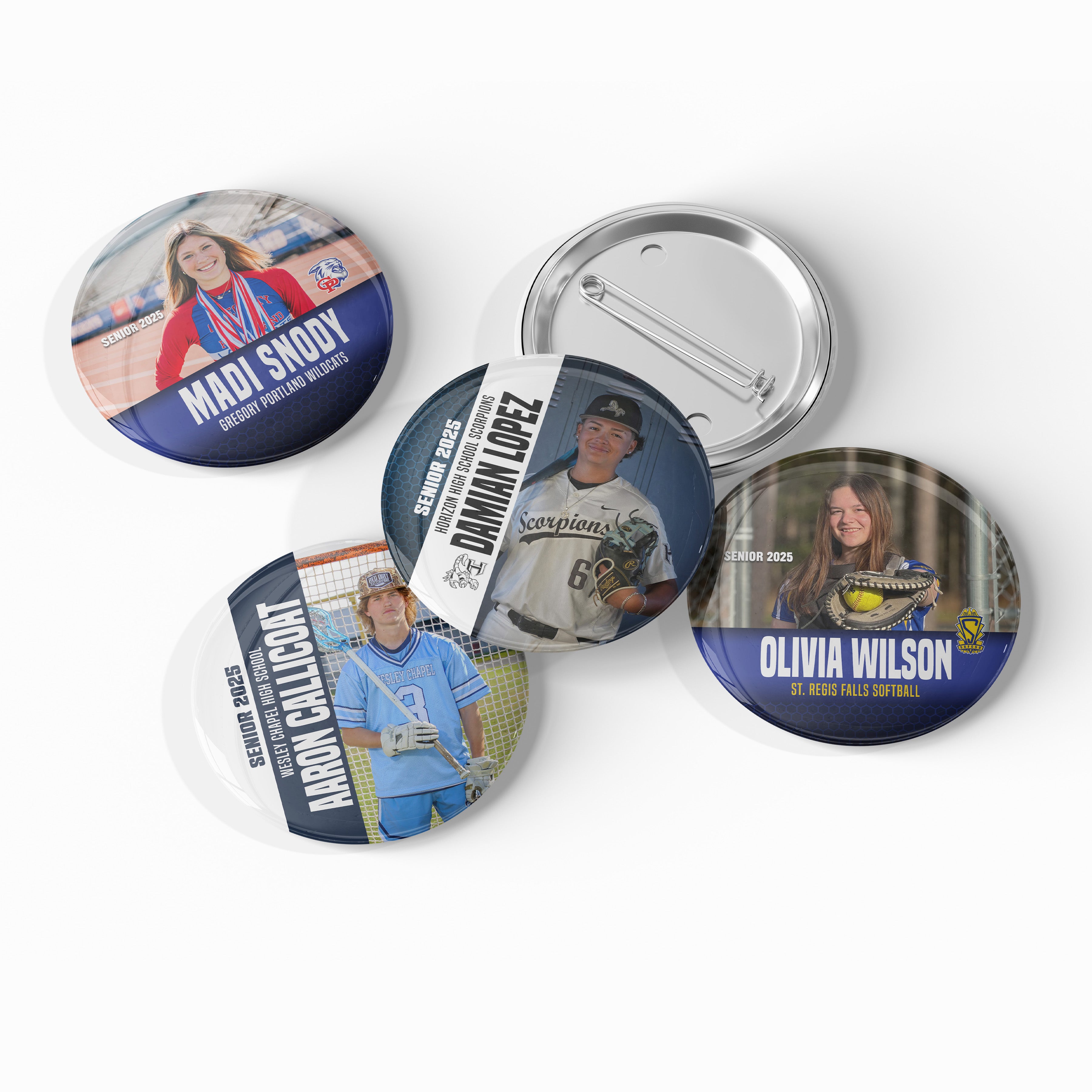 Sports Team Spirit Button | Personalized Button | Senior Night | Lacrosse | Champion's Pride