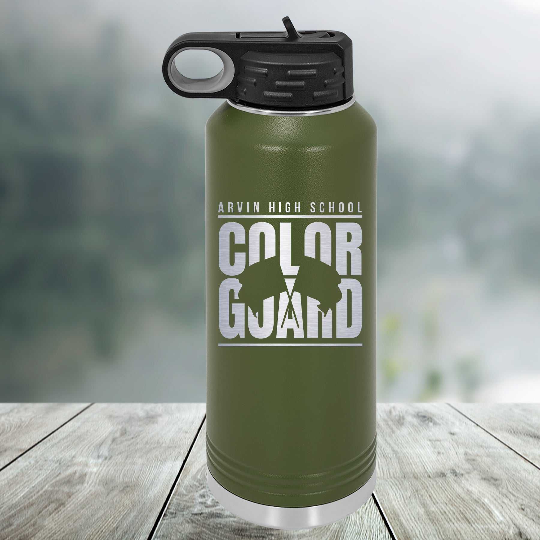 Color Guard Customized Water Bottle Water Bottle MVP BANNERS