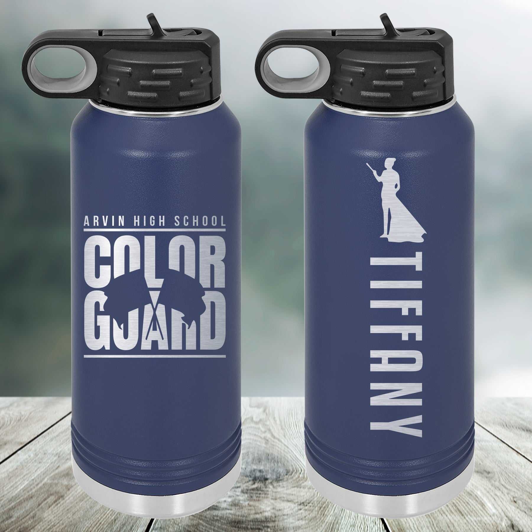 Color Guard Customized Water Bottle Water Bottle MVP BANNERS