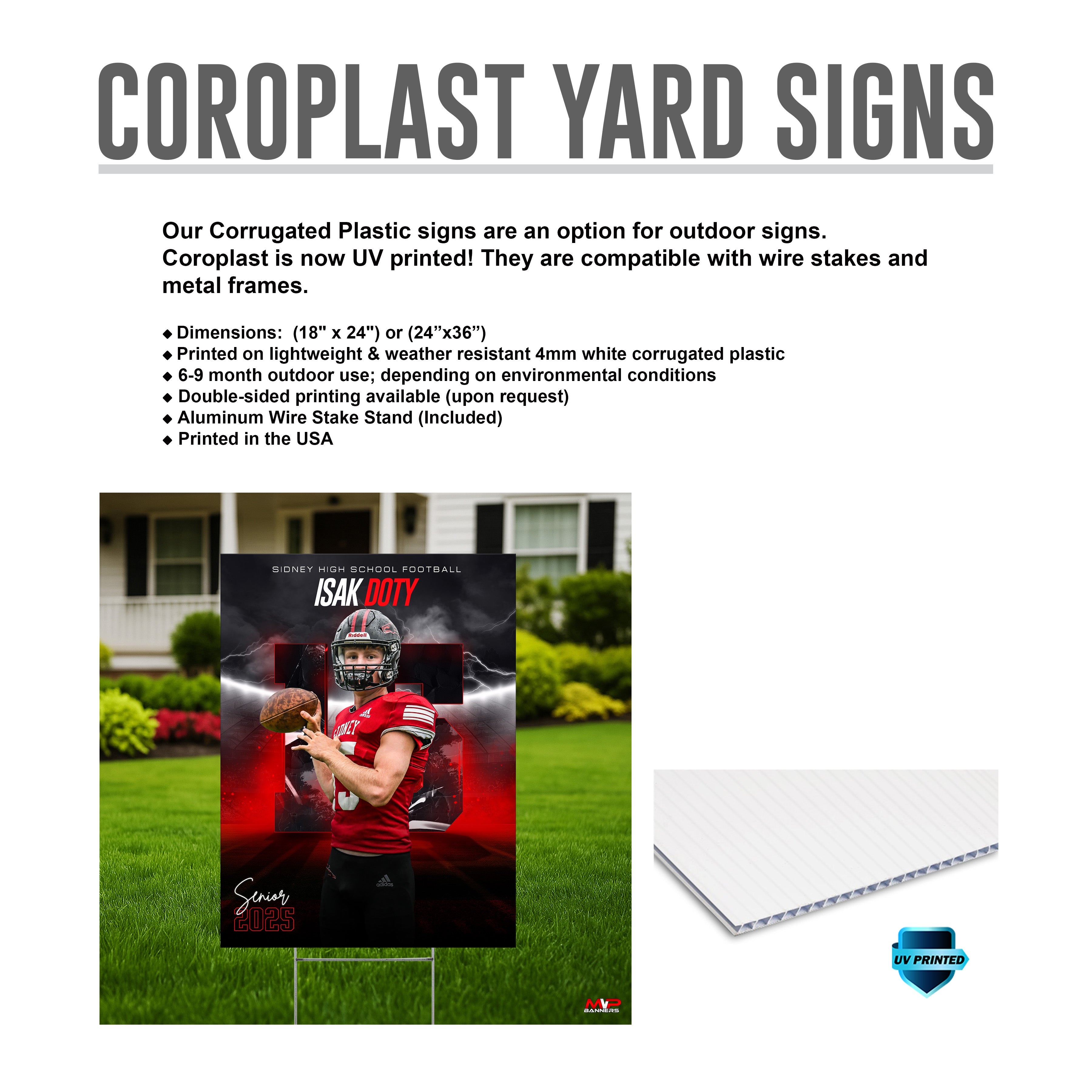 Custom Sports Banner | Senior Night | Breaking Boundaries Football