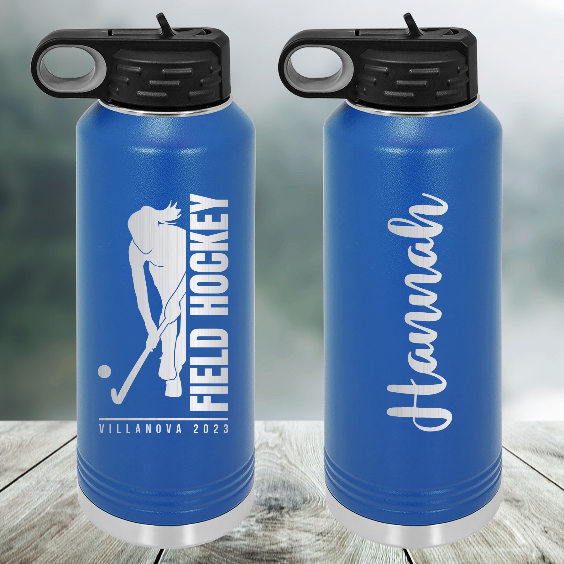 Field Hockey Customized Water Bottle