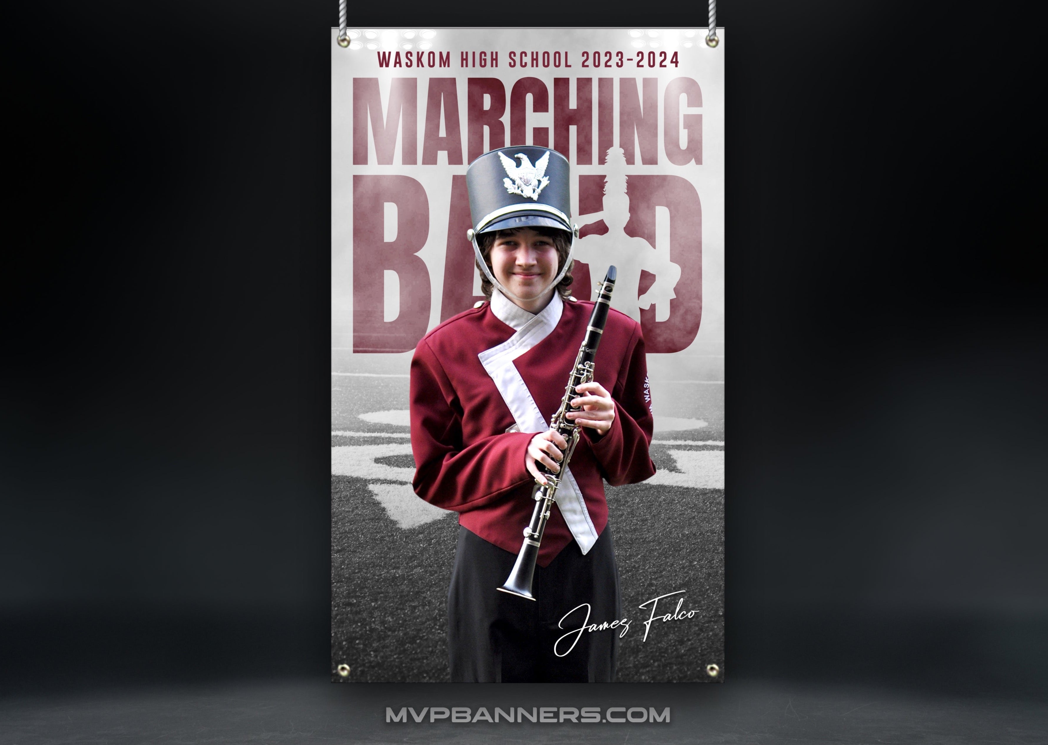 Marching Band Sports Banner | Senior Night | Night Time Mist