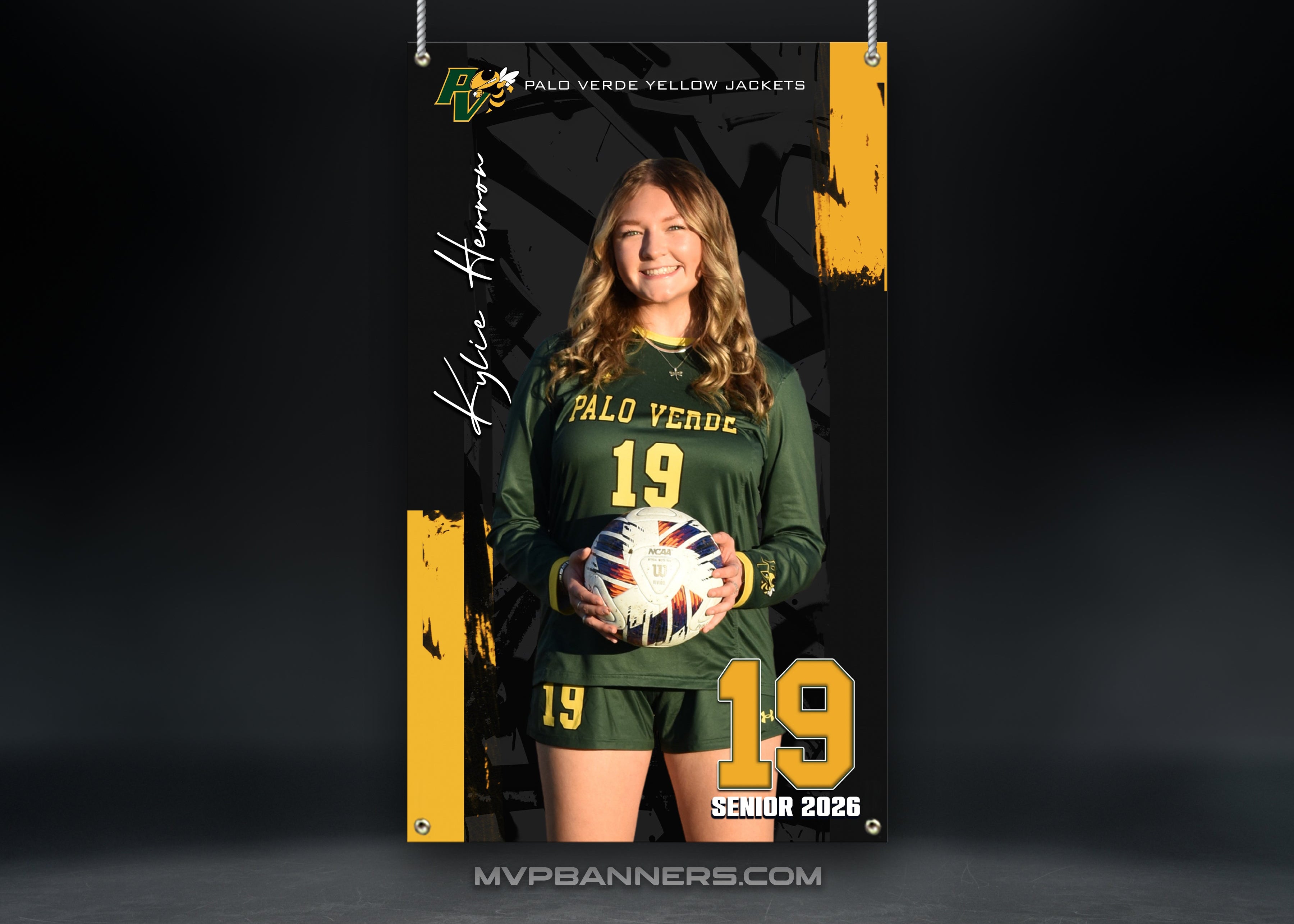 Custom Sports Banner | Senior Night | Soccer | Quiet Power