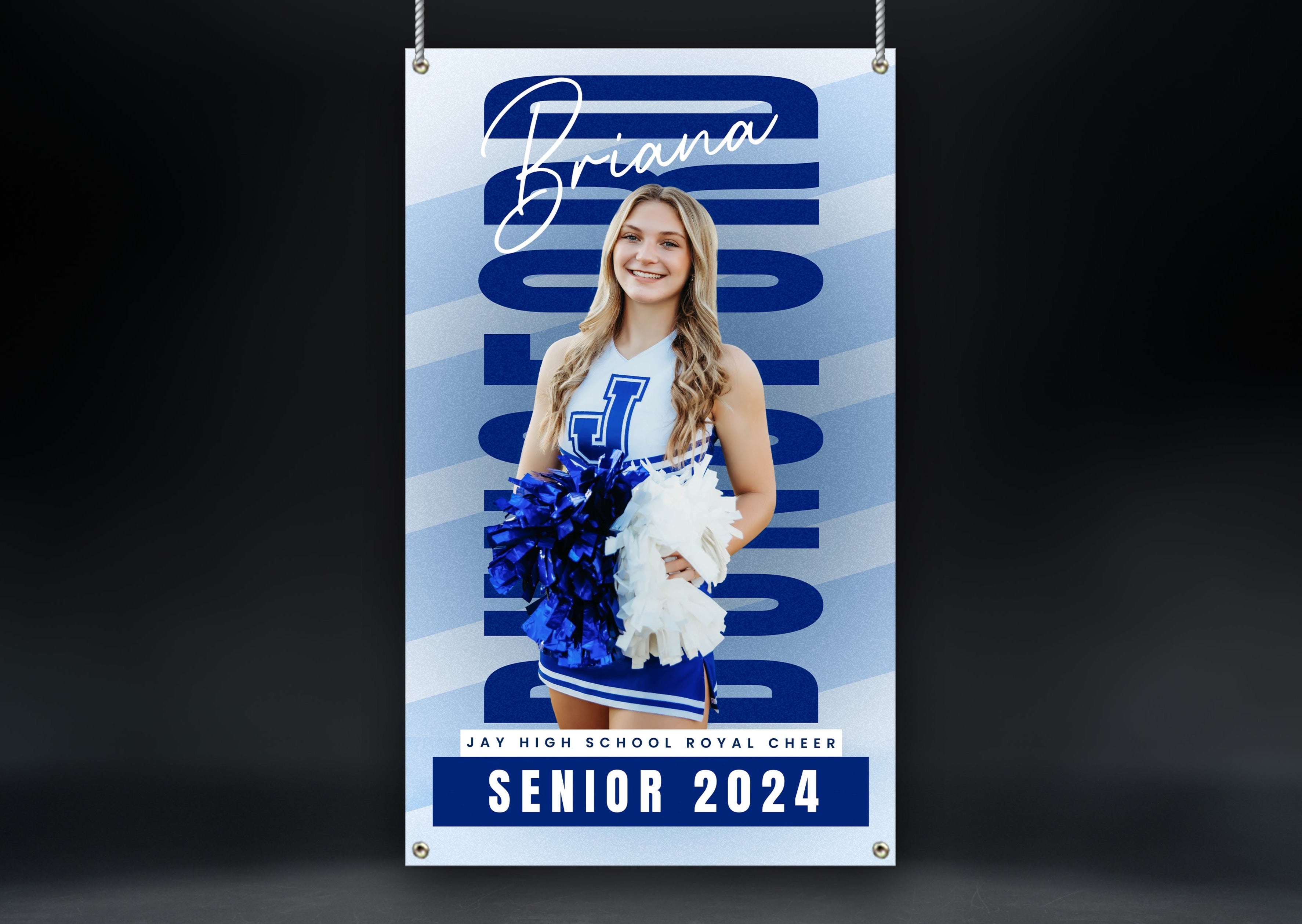 Cheerleader Sports Banner | Senior Night | Peak Motion
