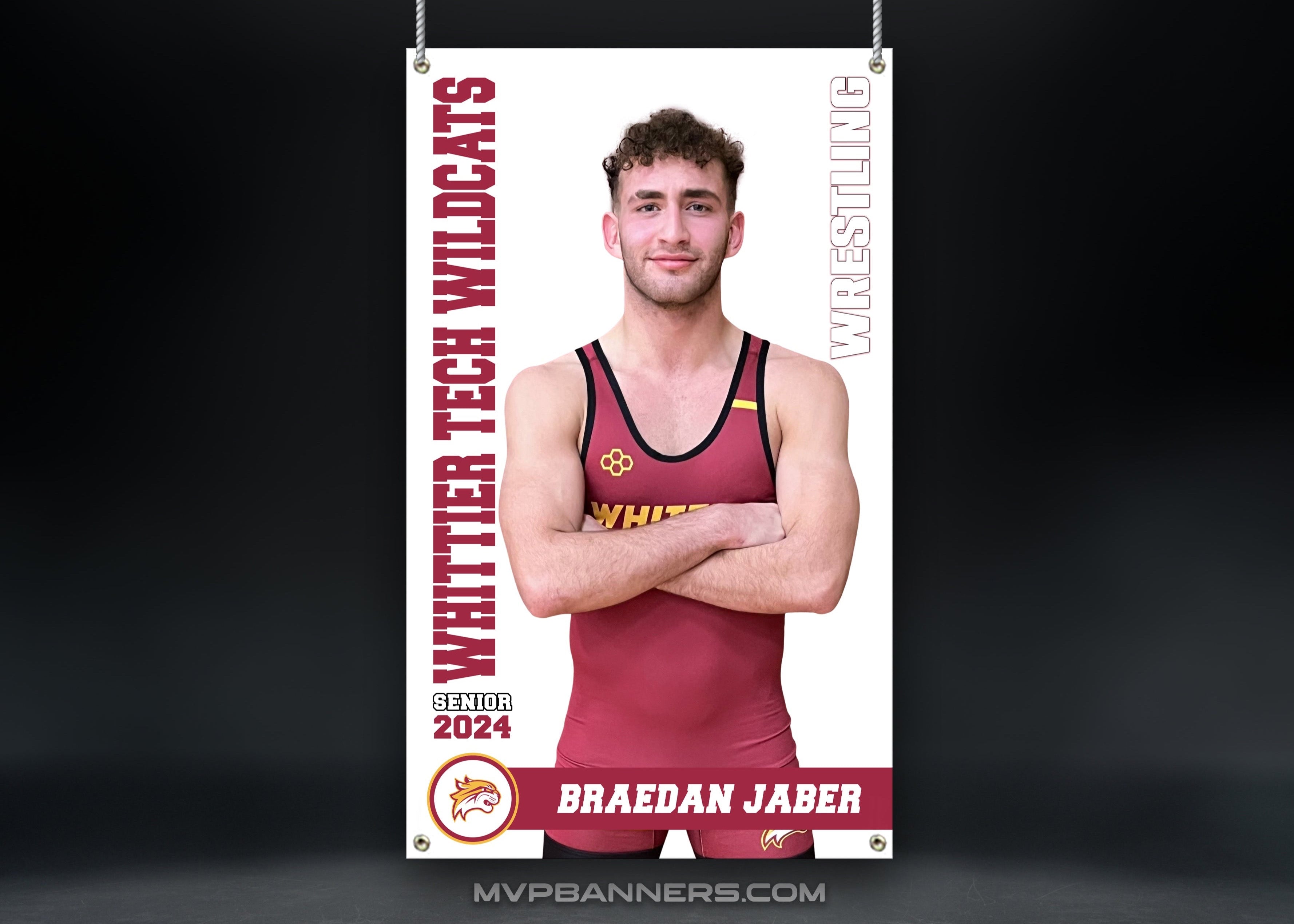 Custom Sports Banner | Senior Night | Wrestling | Road to Victory