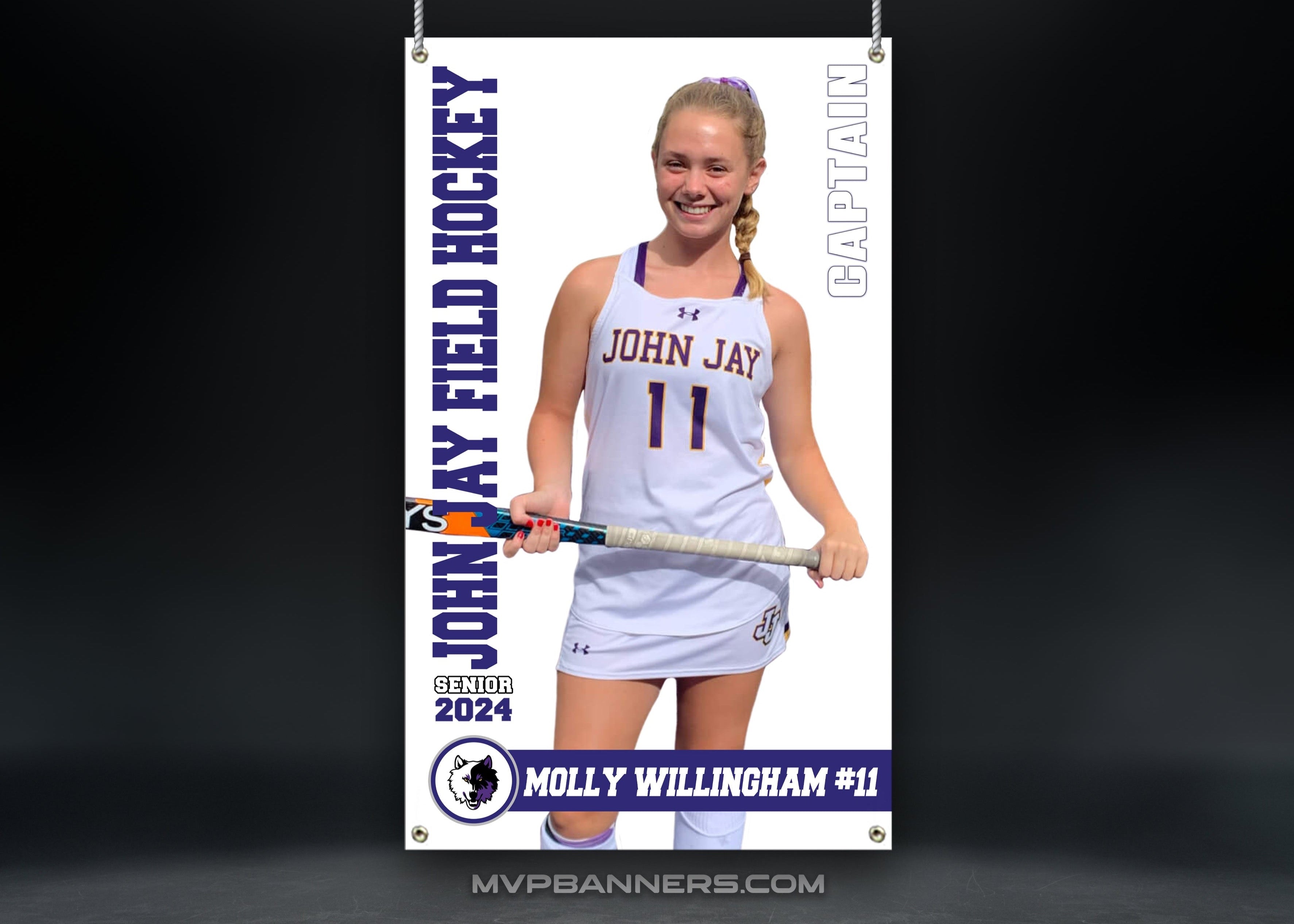 Custom Sports Banner | Senior Night | Field Hockey - Road to Victory