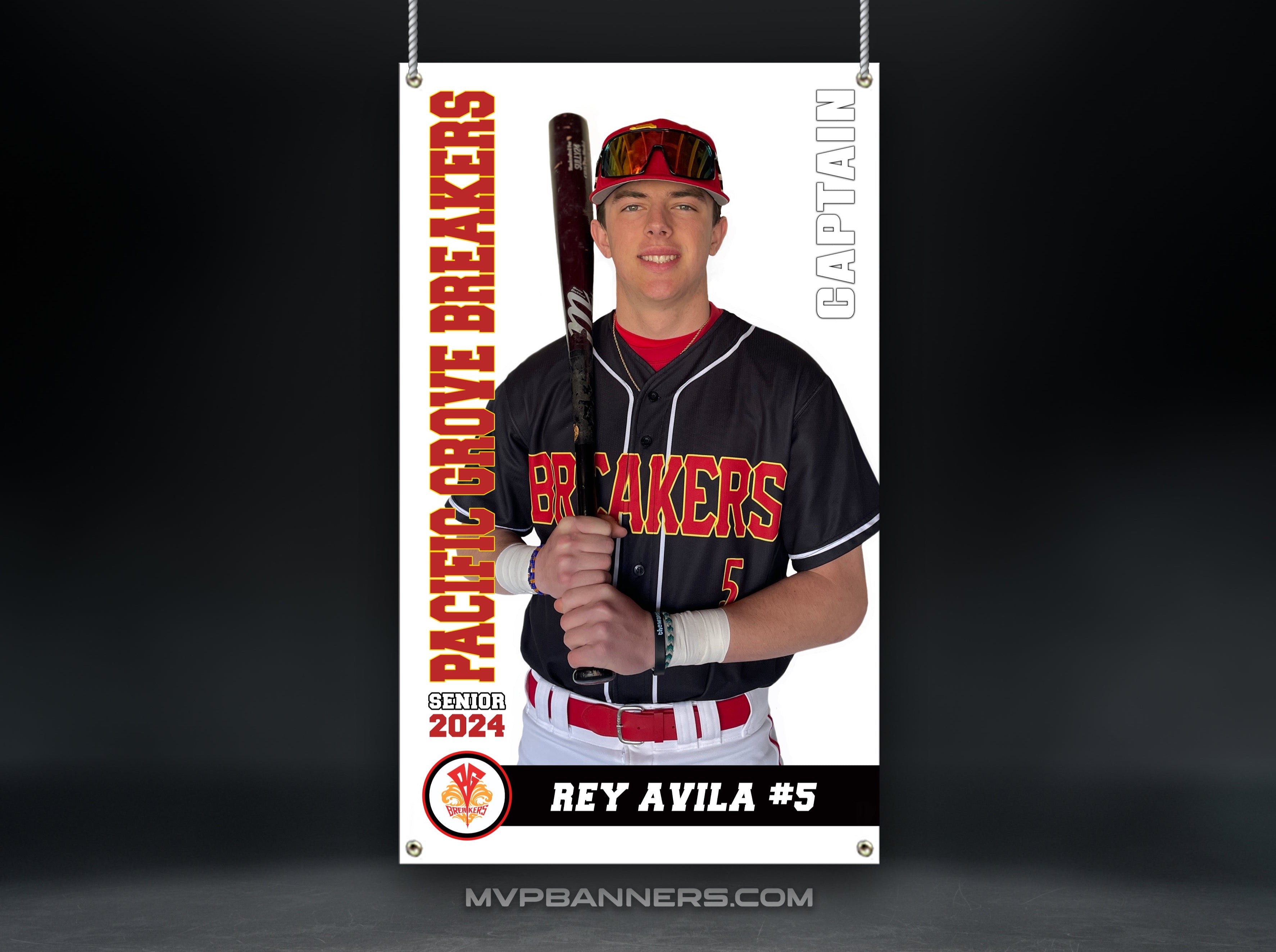 Custom Sports Banner | Senior Night | Baseball | Road to Victory