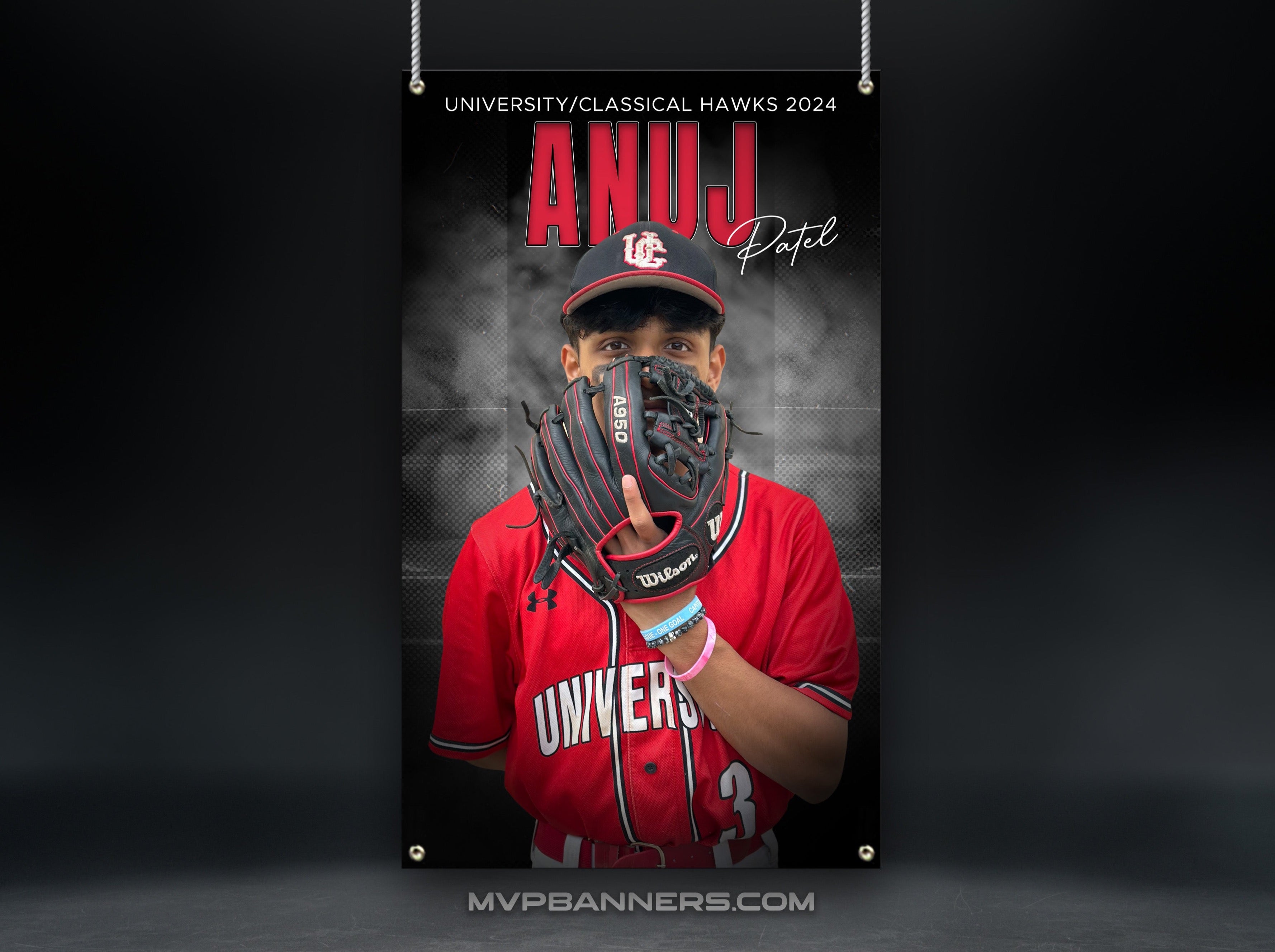 Custom Sports Banner | Senior Night | Baseball | Stadium Shadows
