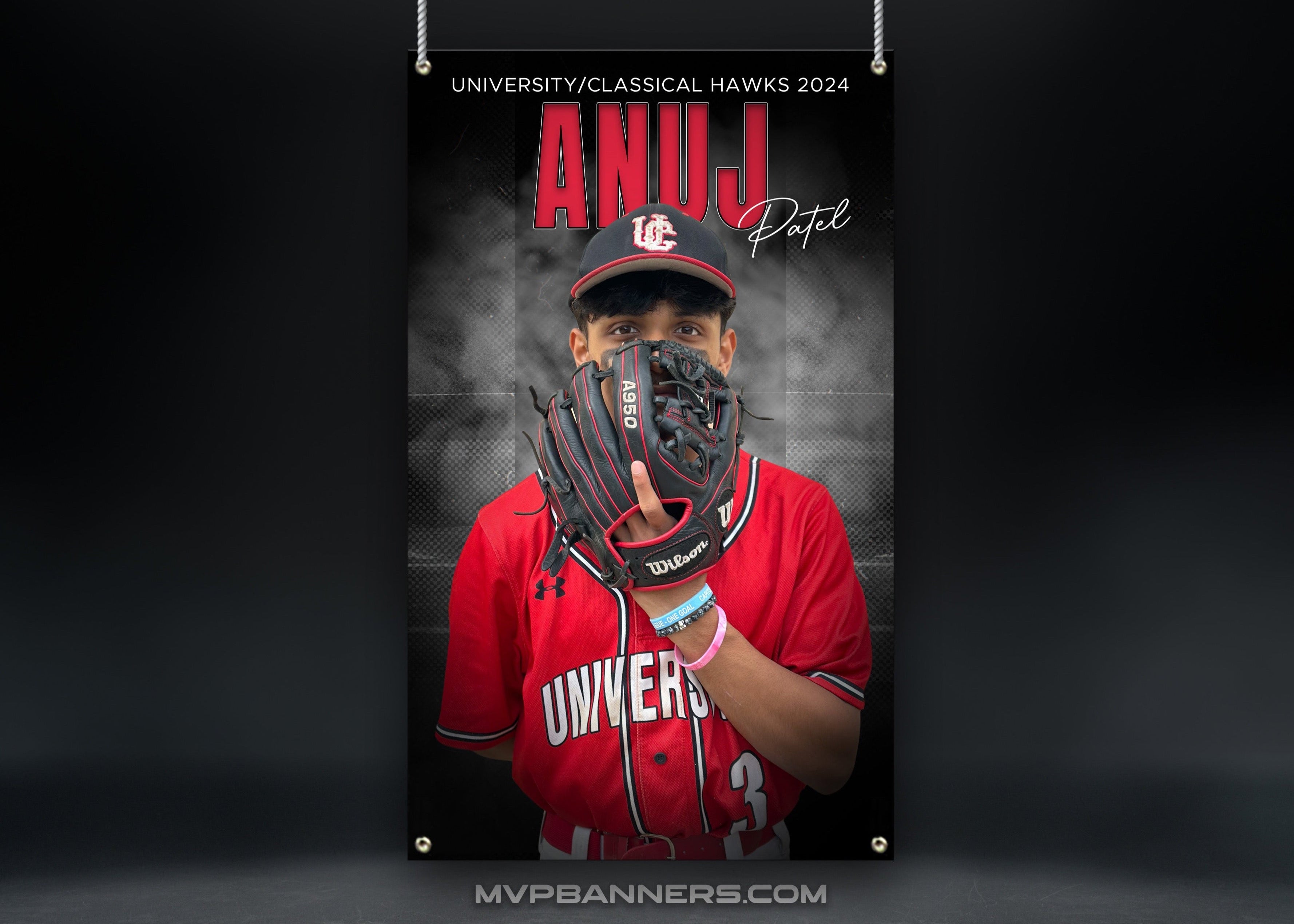 Custom Sports Banner | Senior Night | Baseball | Stadium Shadows