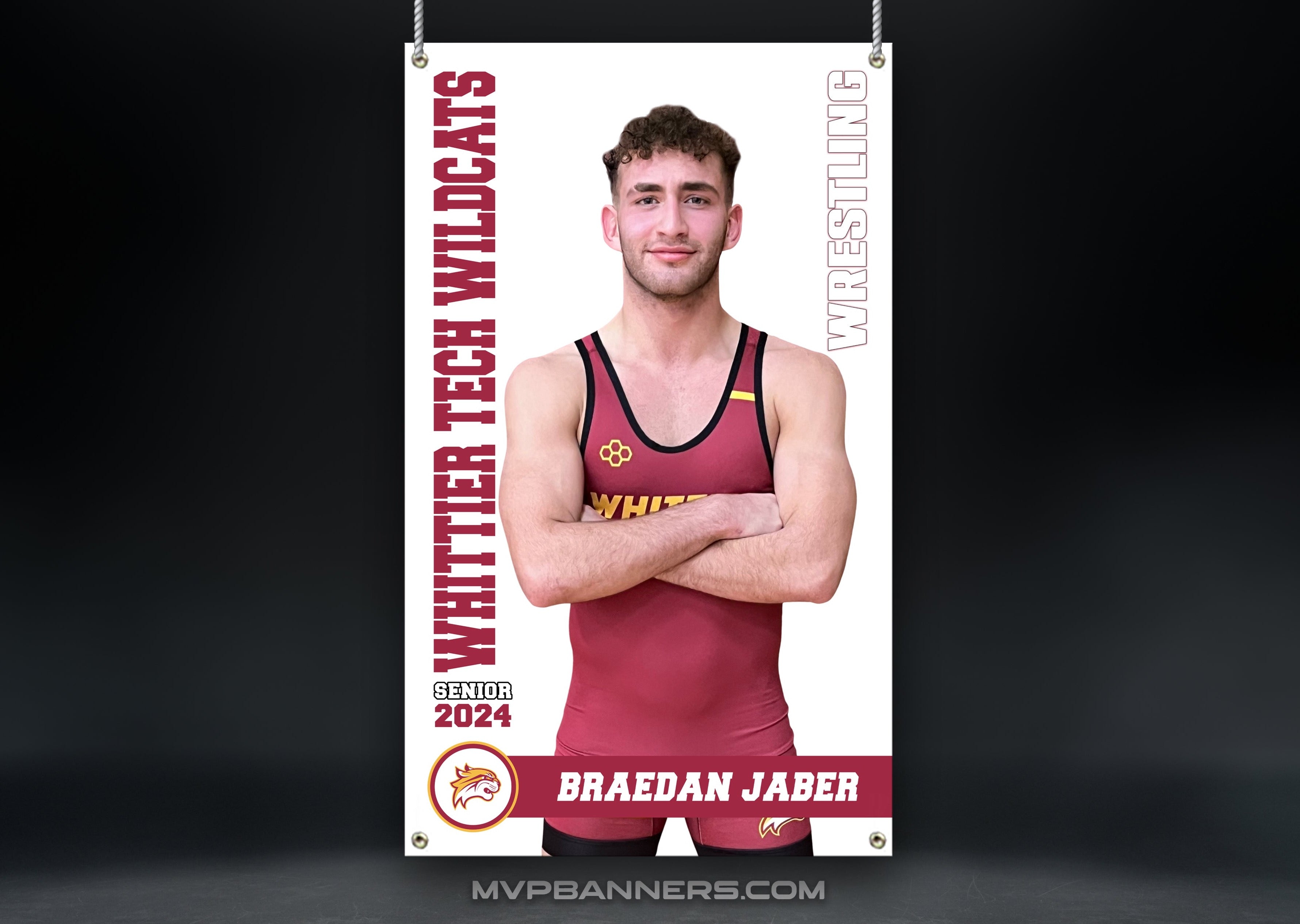 Wrestling Sports Banner | Senior Night | Road to Victory
