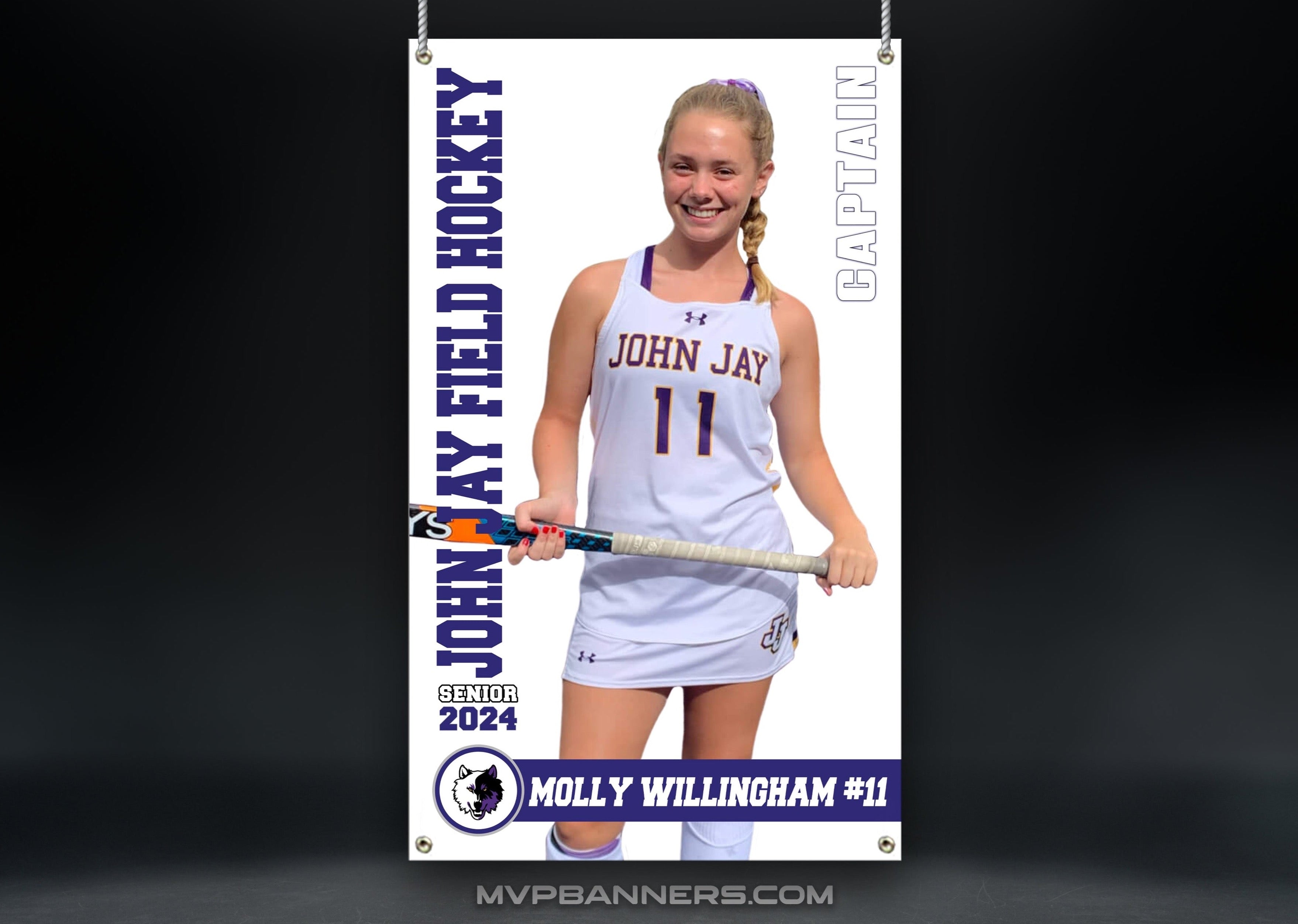 Field Hockey Sports Banner | Senior Night Poster | Road to Victory