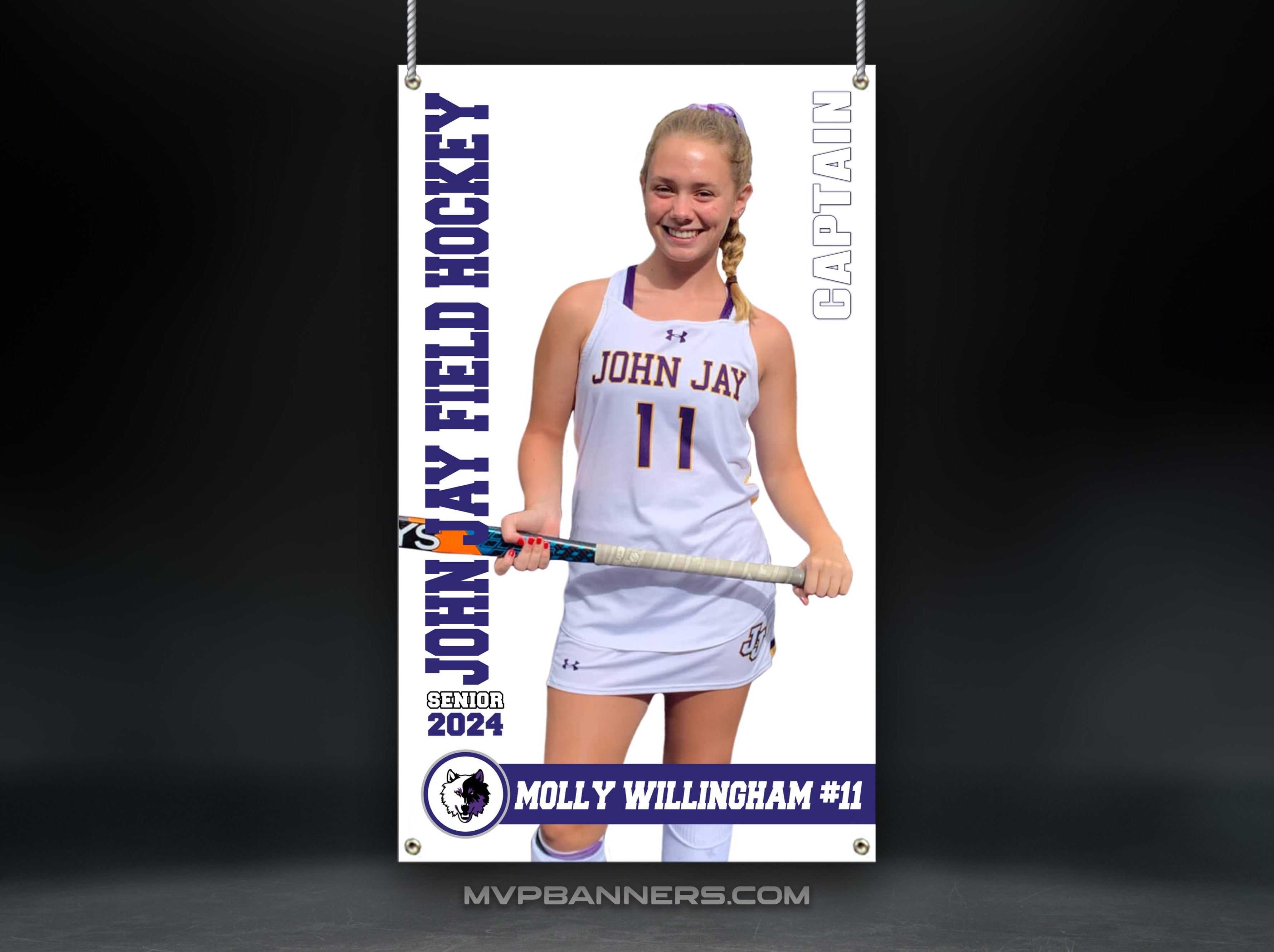 Field Hockey Sports Banner | Senior Night Poster | Road to Victory
