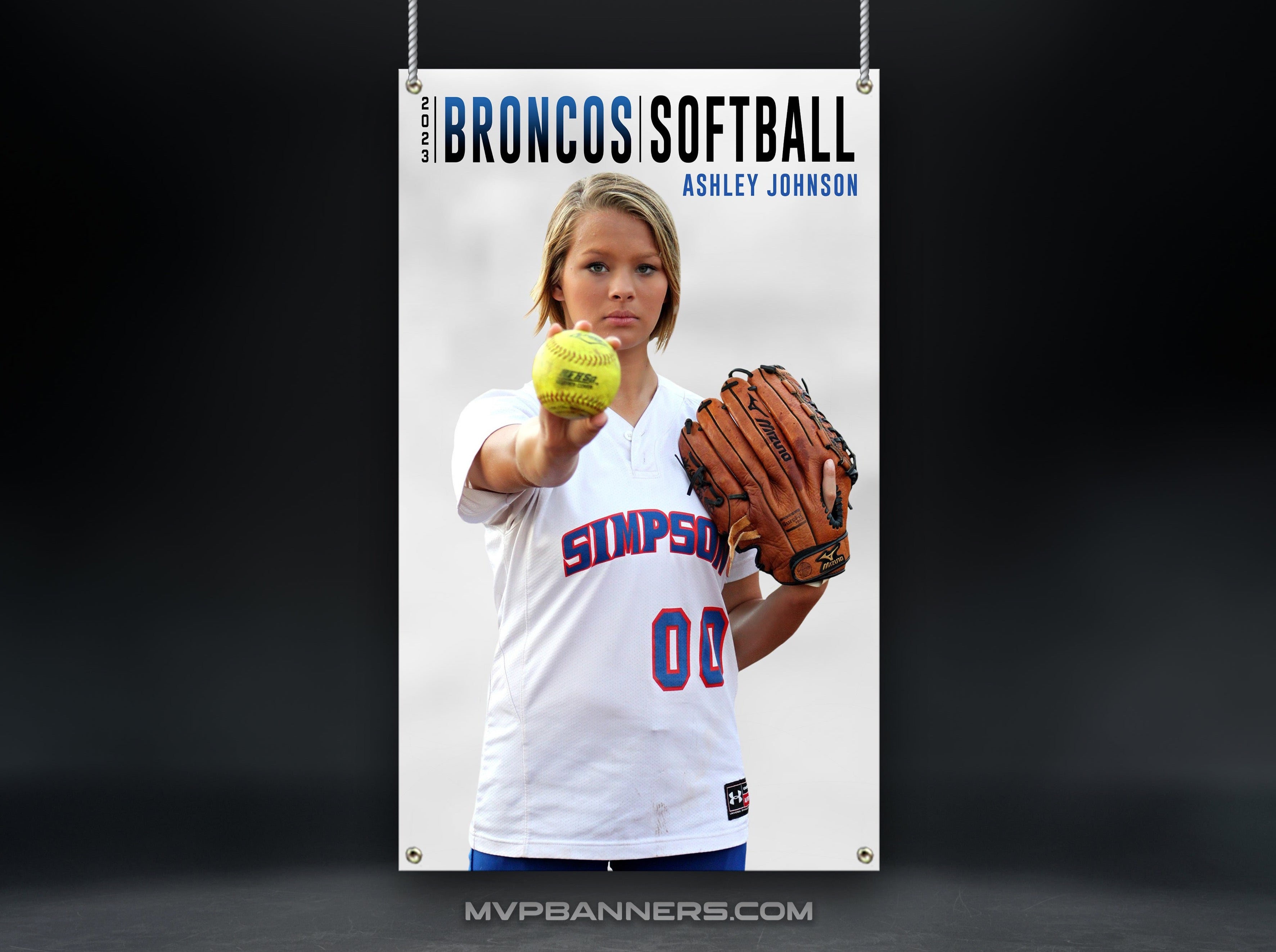 Custom Sports Banner | Senior Night | Softball | Contemporary