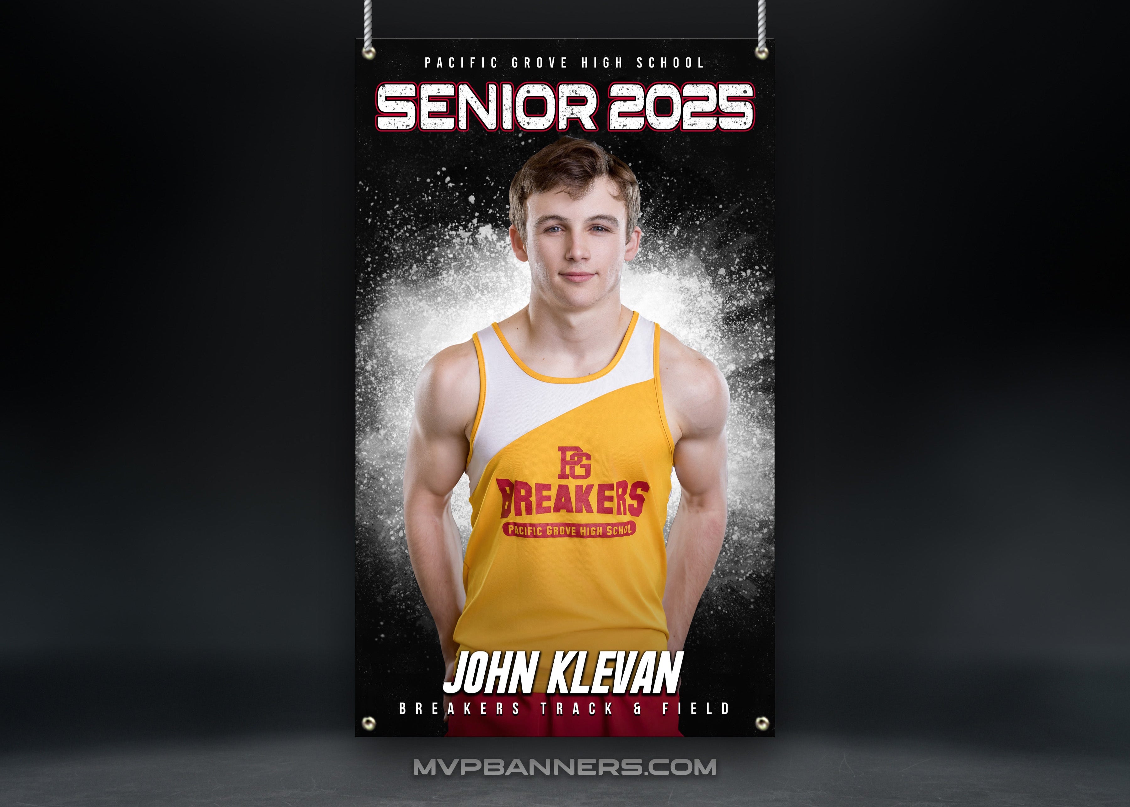 Custom Sports Banner | Senior Night | Cross Country | Track & Field | Fast Break Energy