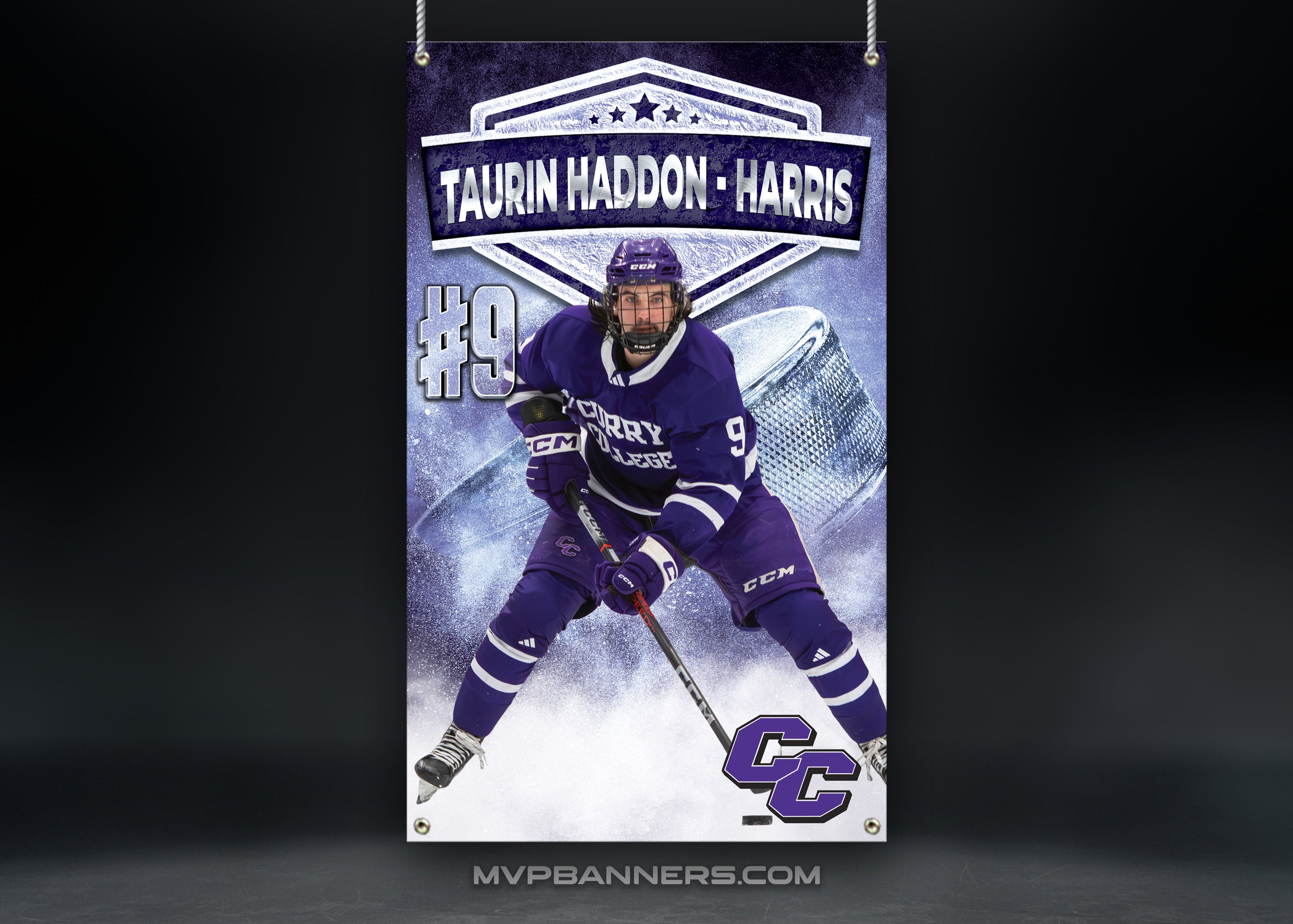Custom Sports Banner | Senior Night | Ice Hockey | Slapshot Shield