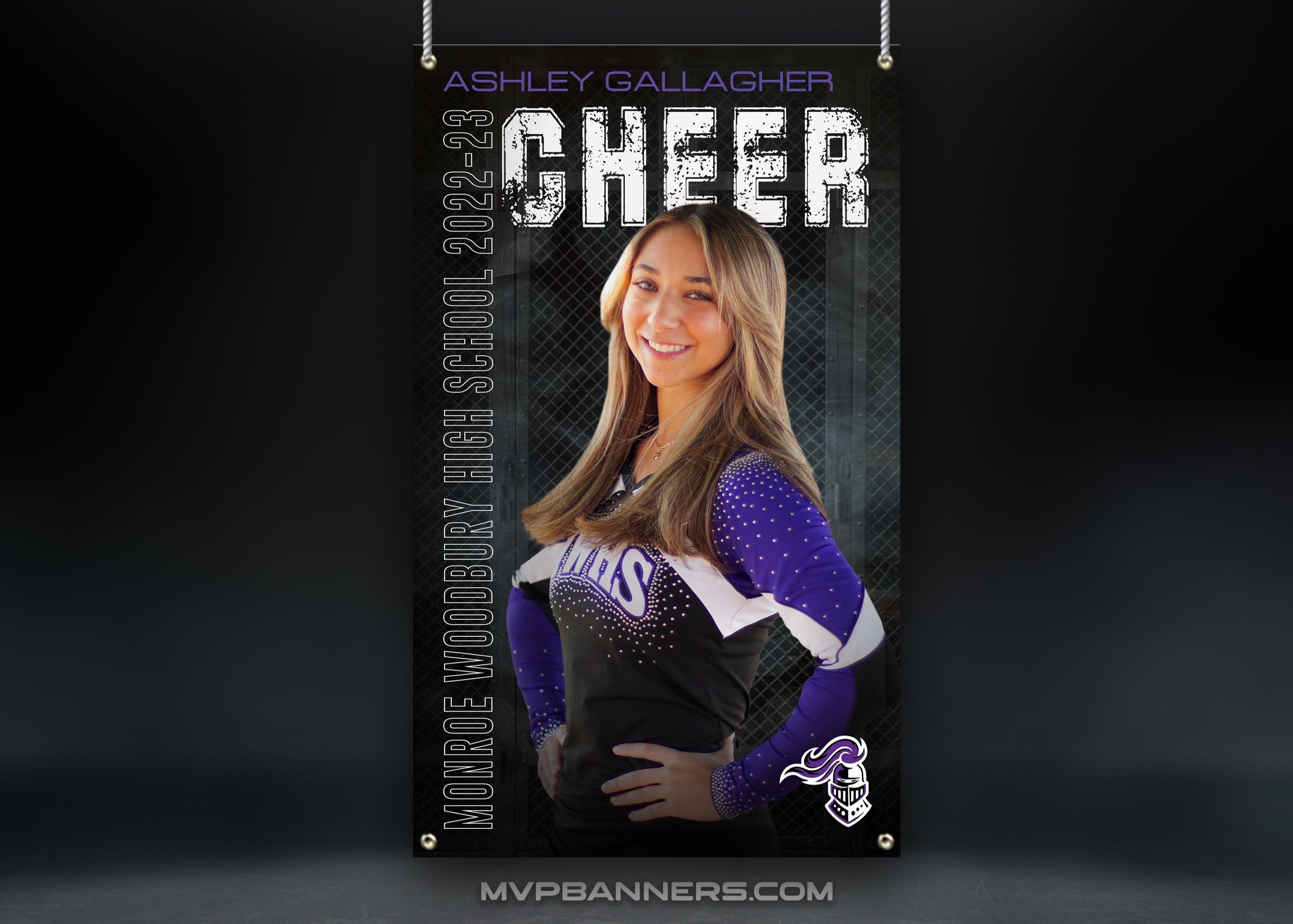 Custom Sports Banner | Senior Night | Cheer Dance | Iron Smoke
