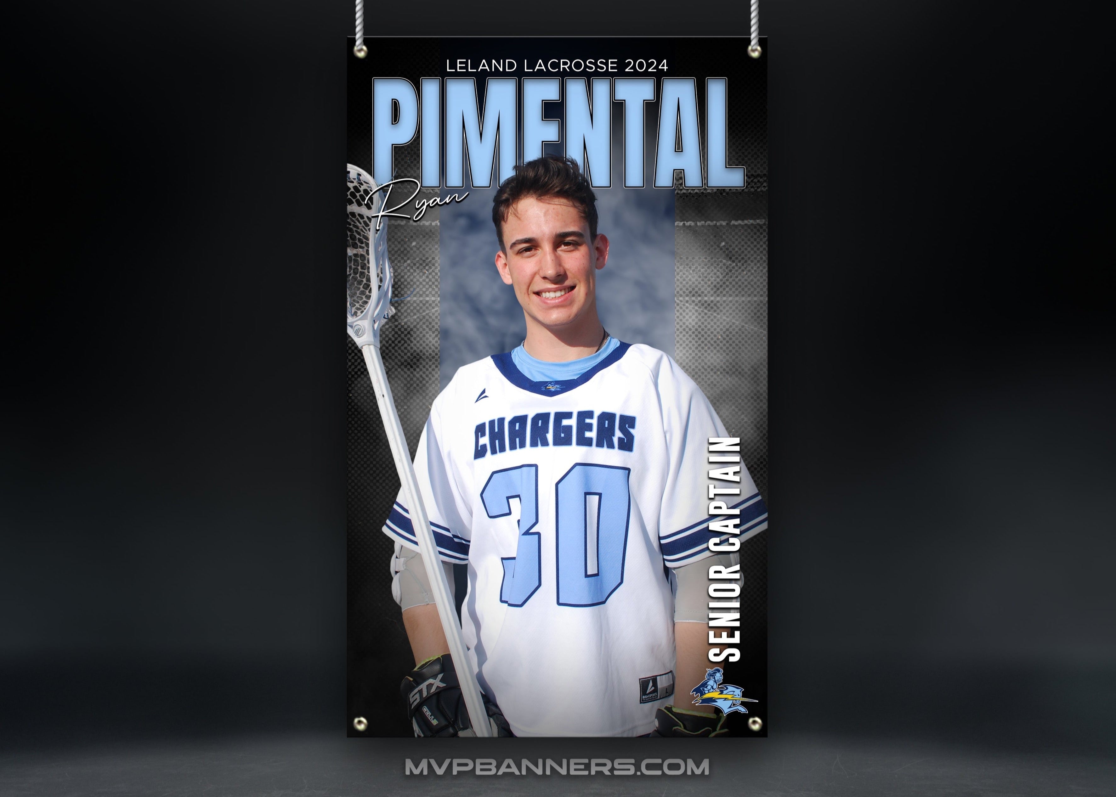 Custom Sports Banner | Senior Night | Lacrosse | Stadium Shadow