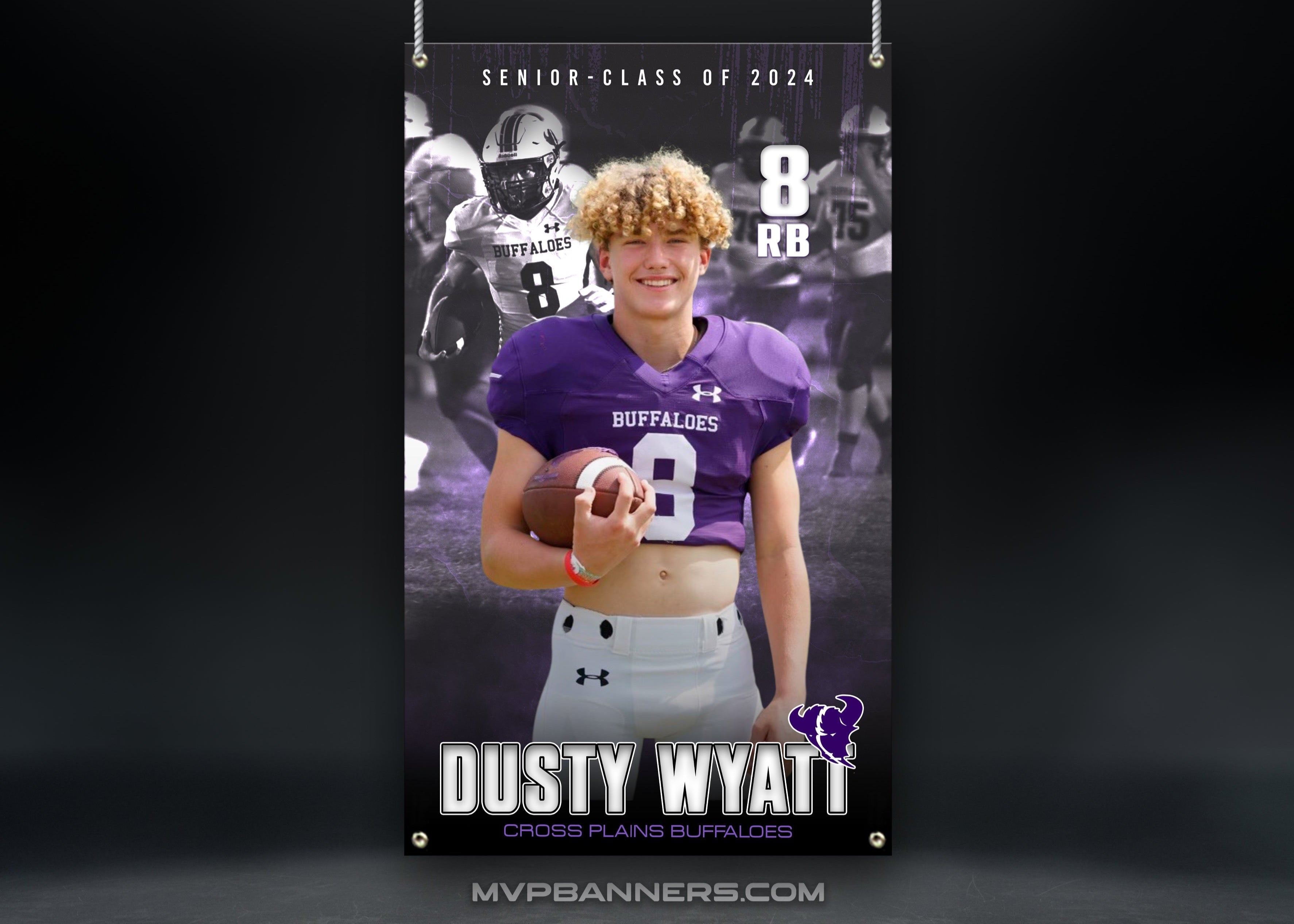 Custom Sports Banner | Senior Night | Odyssey Twist Football