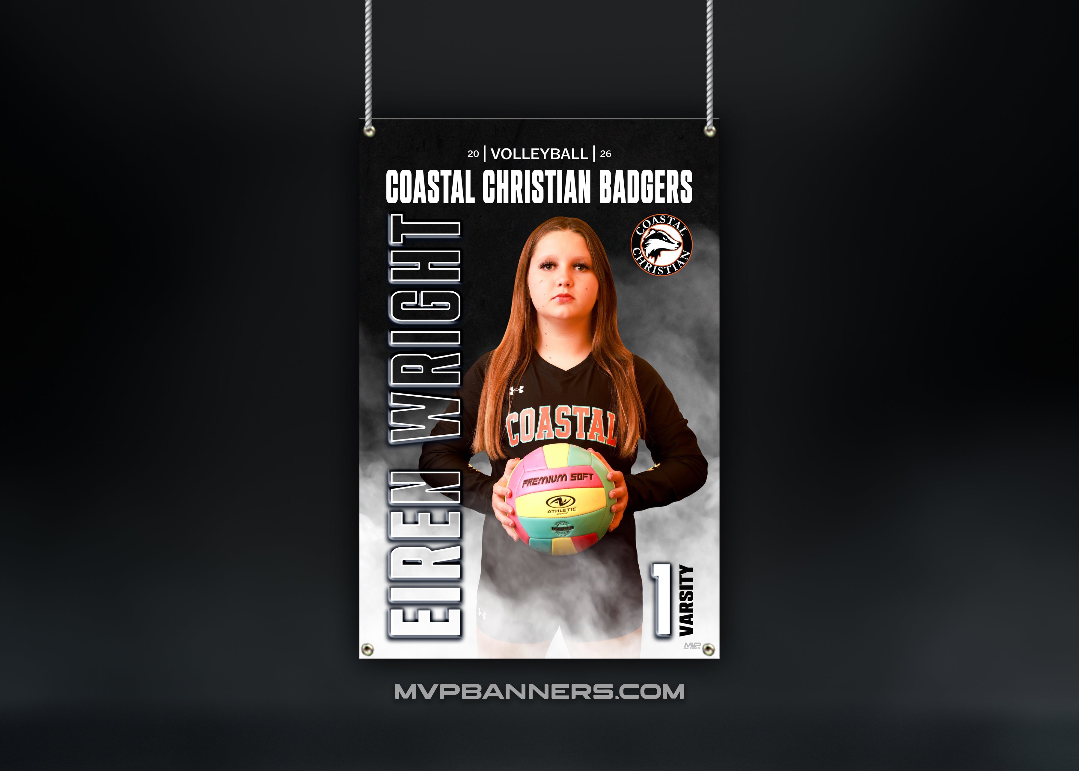 Custom Coastal Christian Banner - GameDay Fog