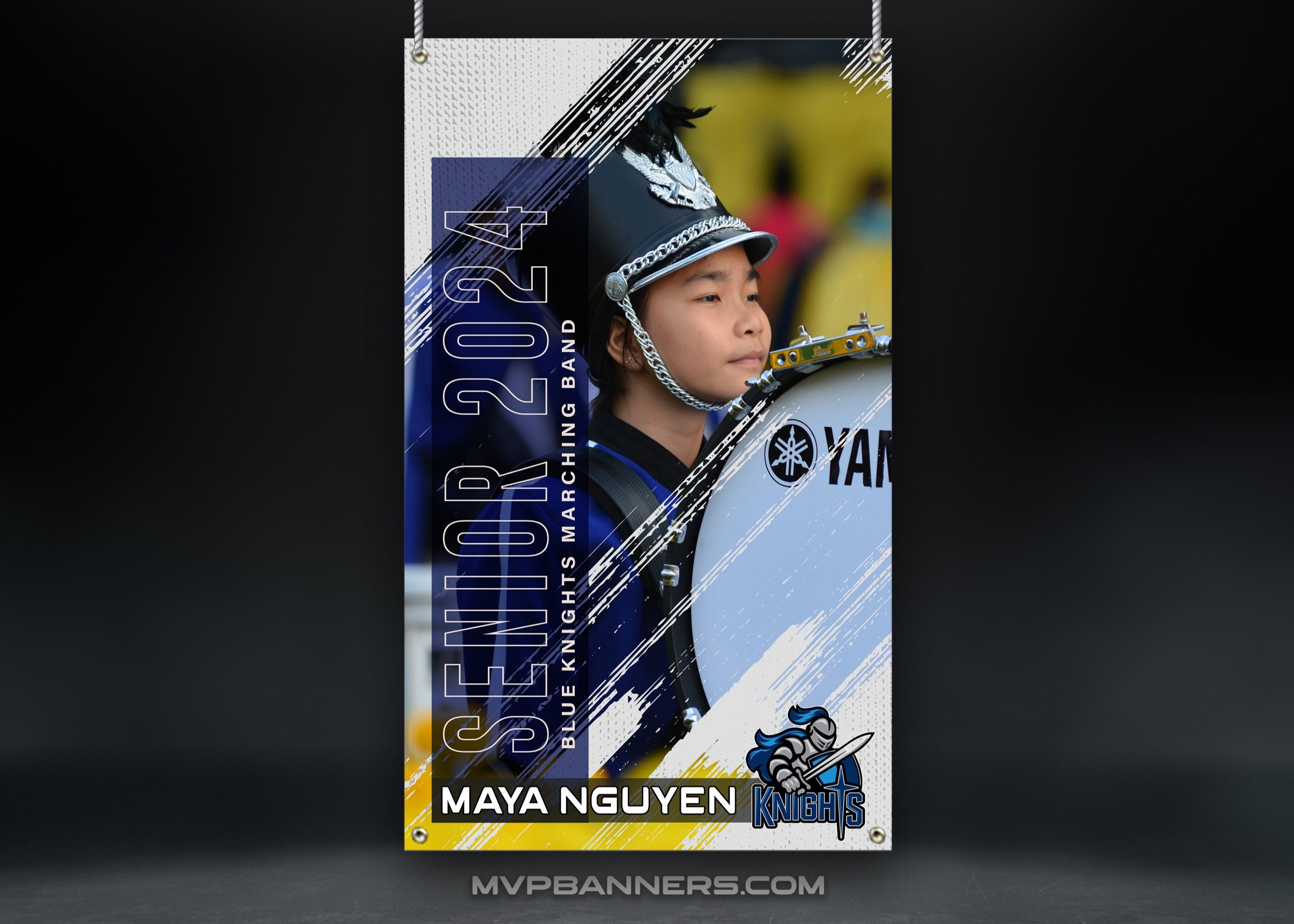 Custom Sports Banner | Senior Night | Band | Color Guard | Drill Team | Event Ticket