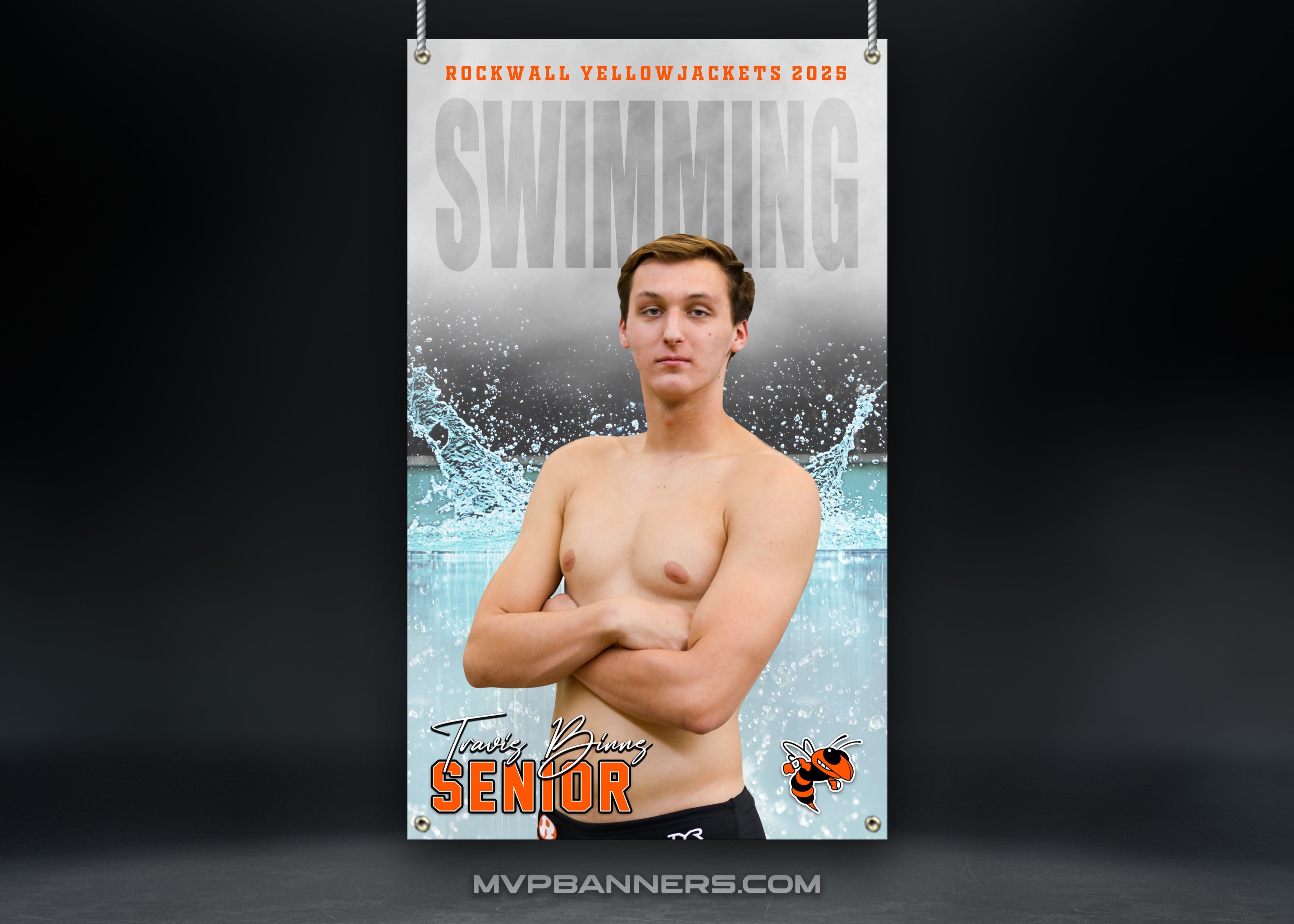 Custom Sports Banner | Senior Night | Swim/Dive | Misty Waters