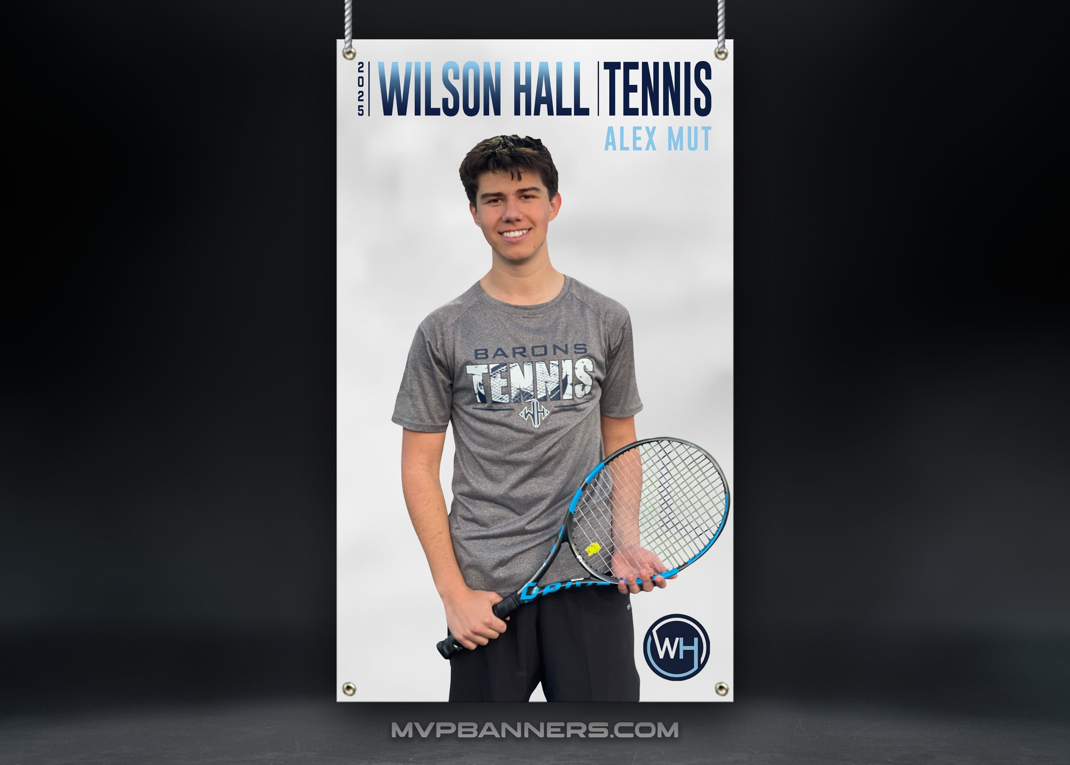 Custom Sports Banner | Senior Night | Tennis | Contemporary