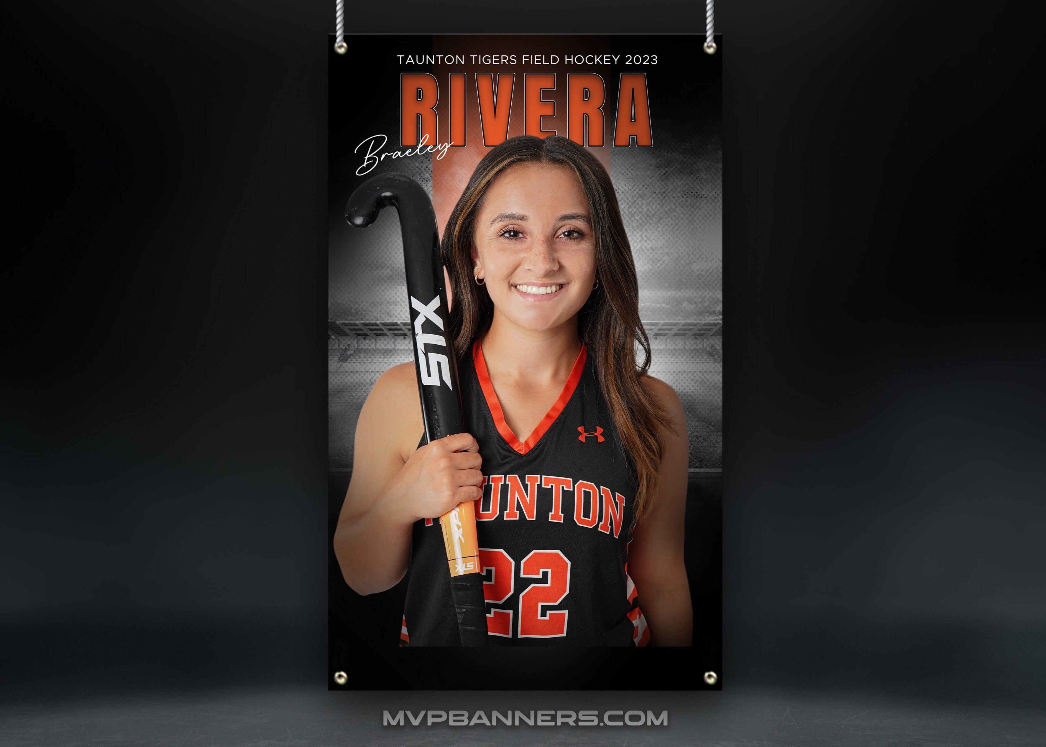 Custom Sports Banner | Senior Night | Field Hockey - Stadium Shadow