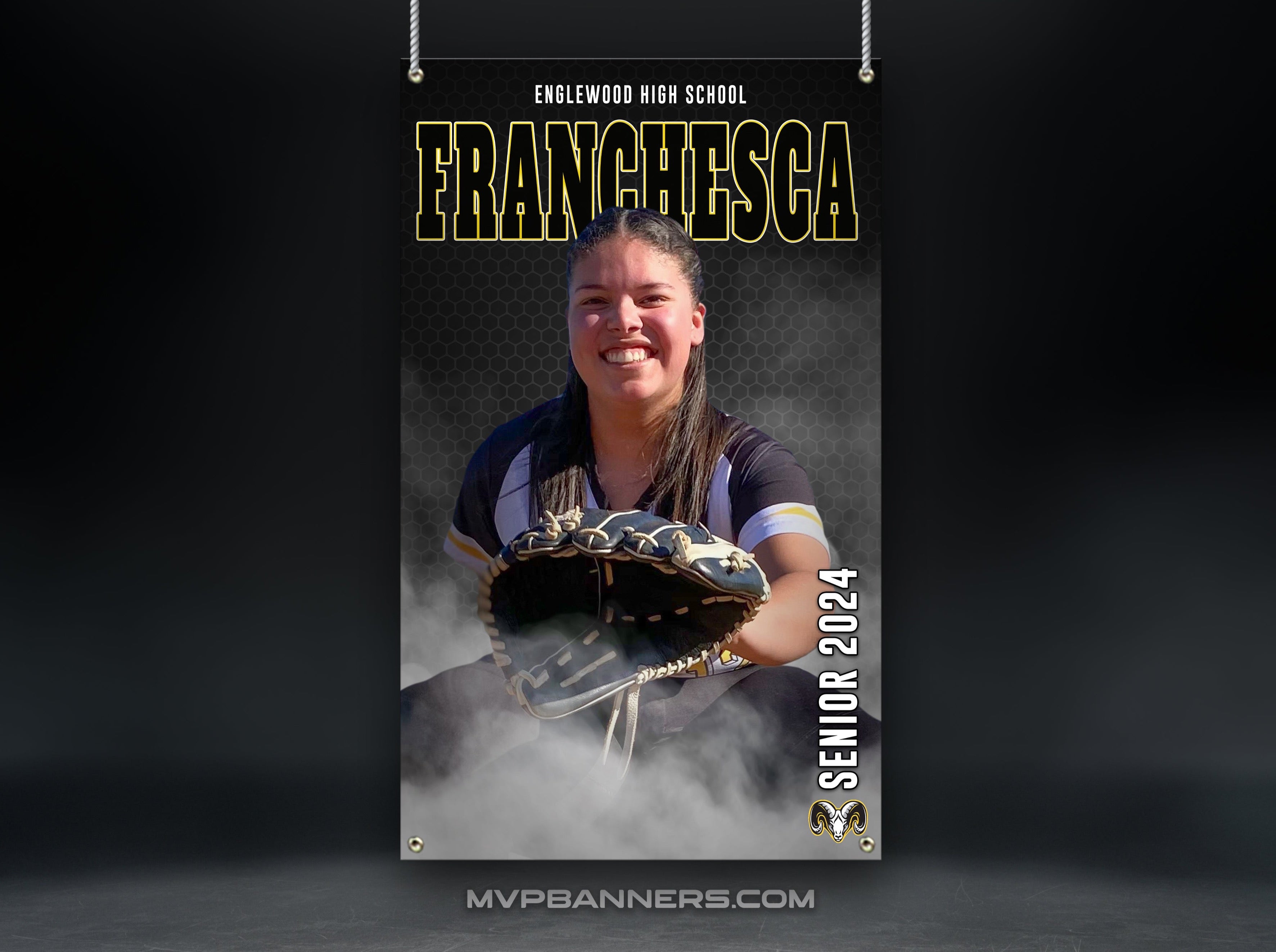 Custom Sports Banner | Senior Night | Softball | Honeycomb