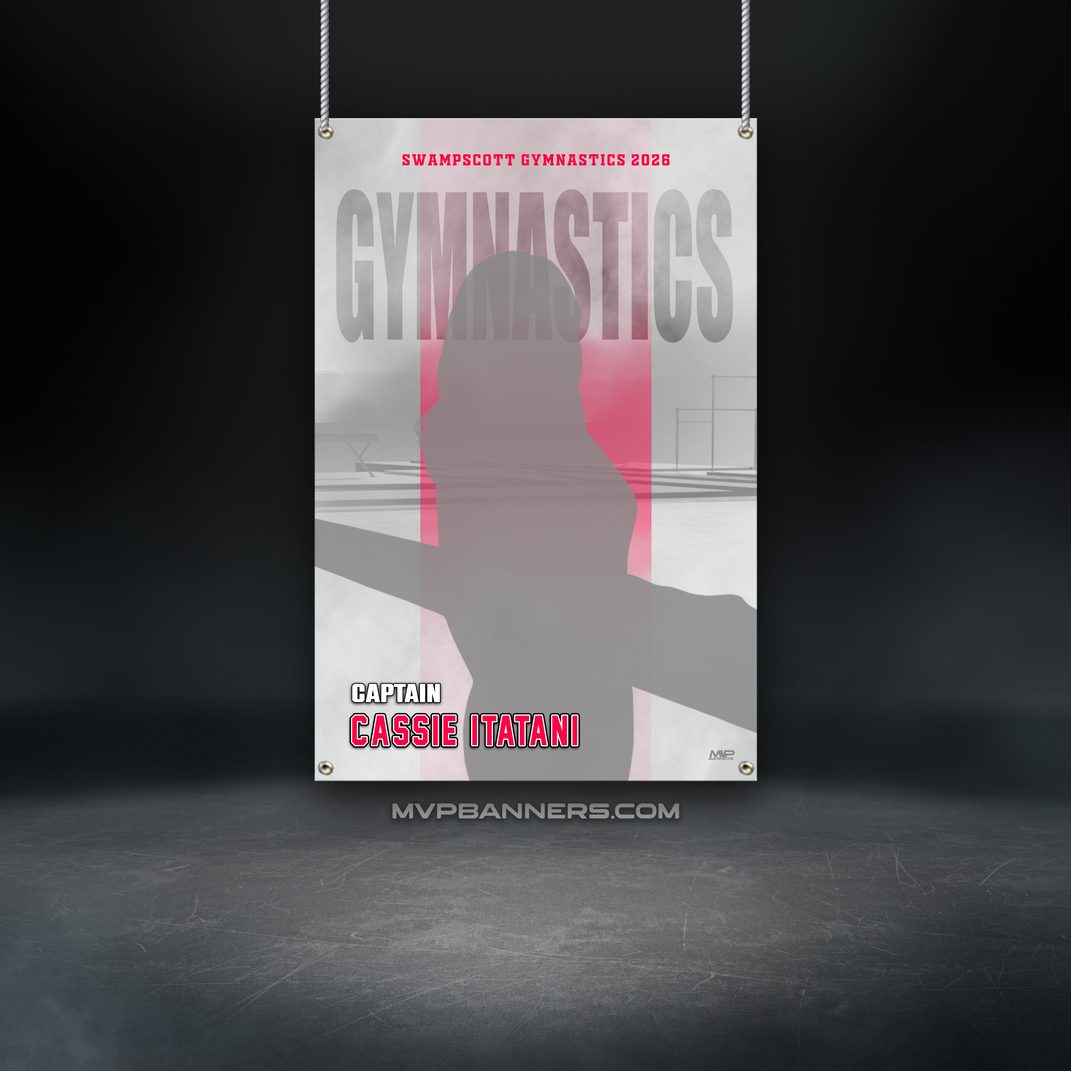 Custom Sports Banner | Senior Night | Cheer | Dance | Night Time Mist - Marblehead (Gymnastics)