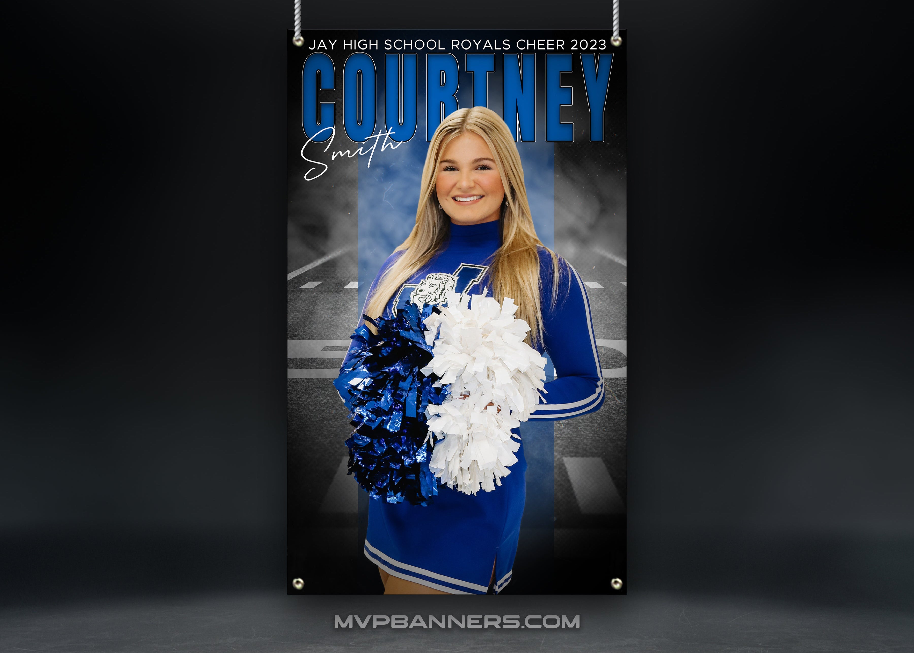 Custom Sports Banner | Event Ticket | Cheer | Stadium Shadow