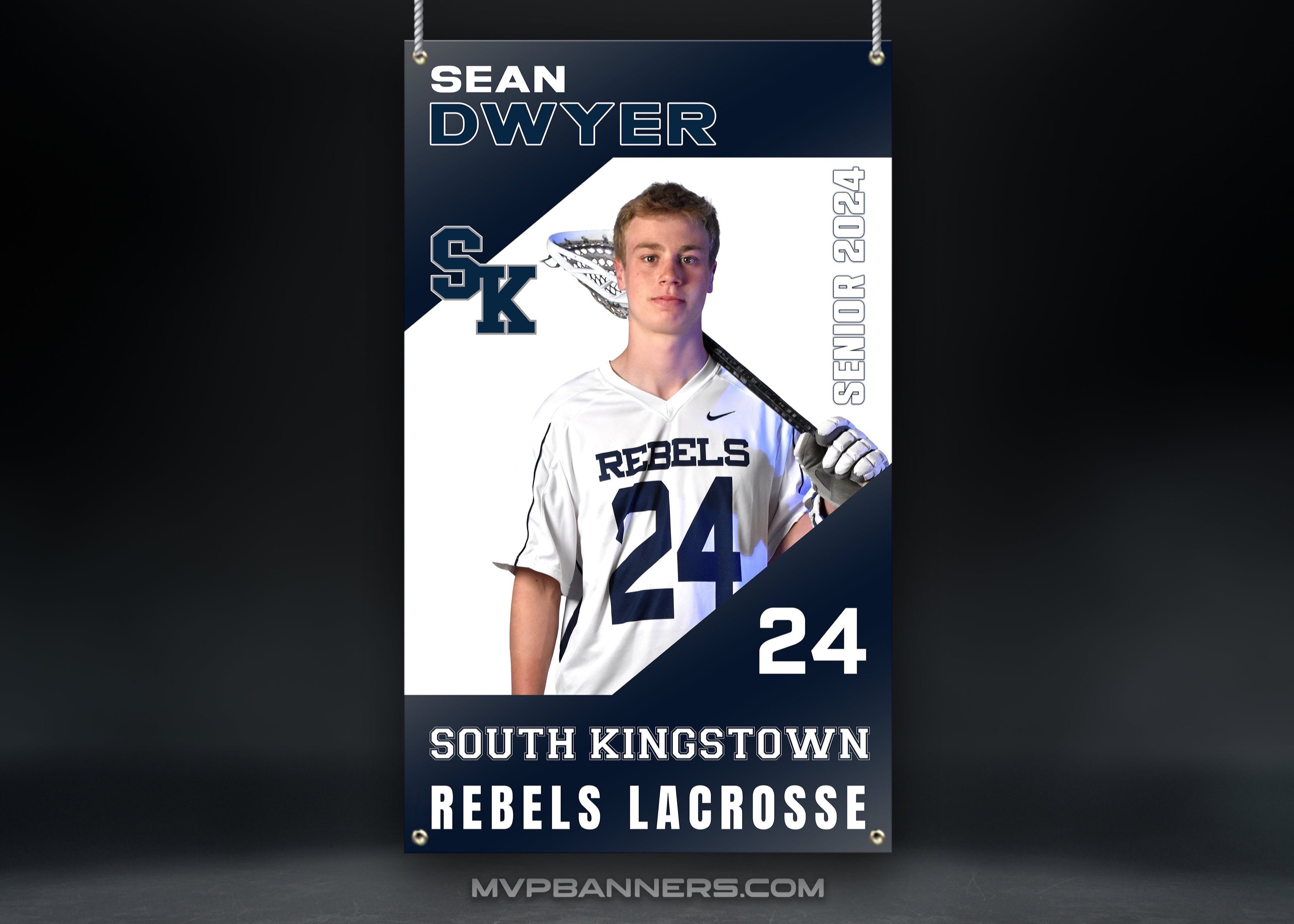 Custom Sports Banner | Senior Night | Lacrosse | Apex
