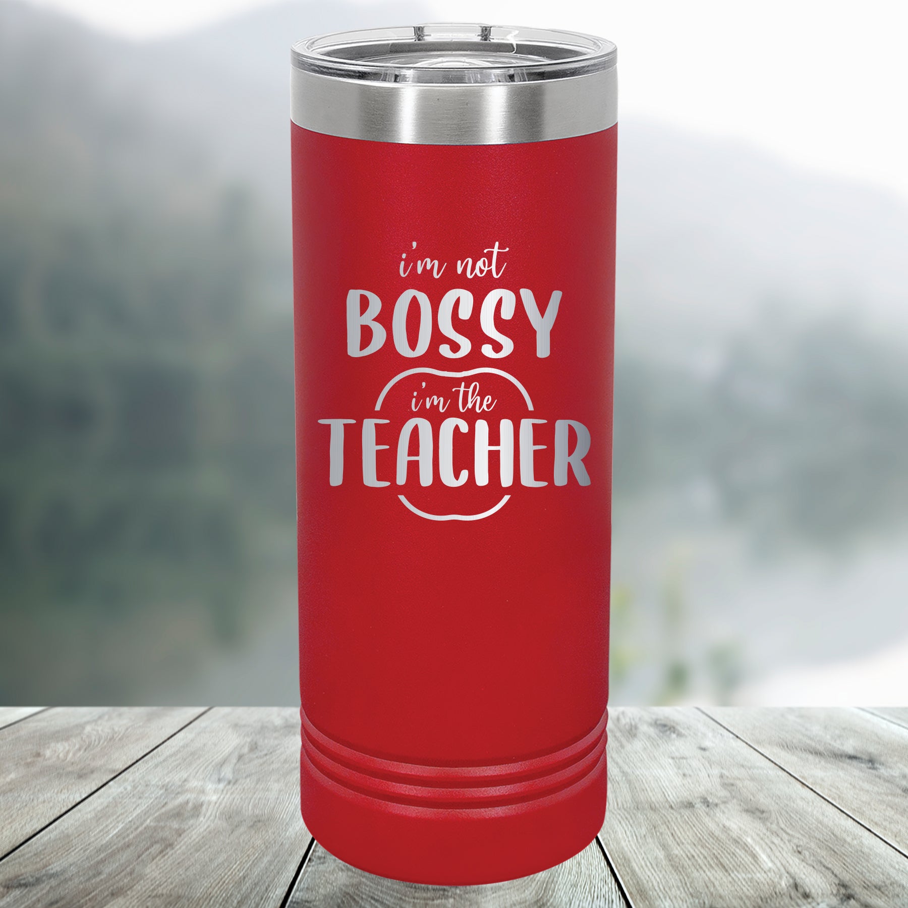 Custom Engraved 22oz Tumbler - Bossy Teacher
