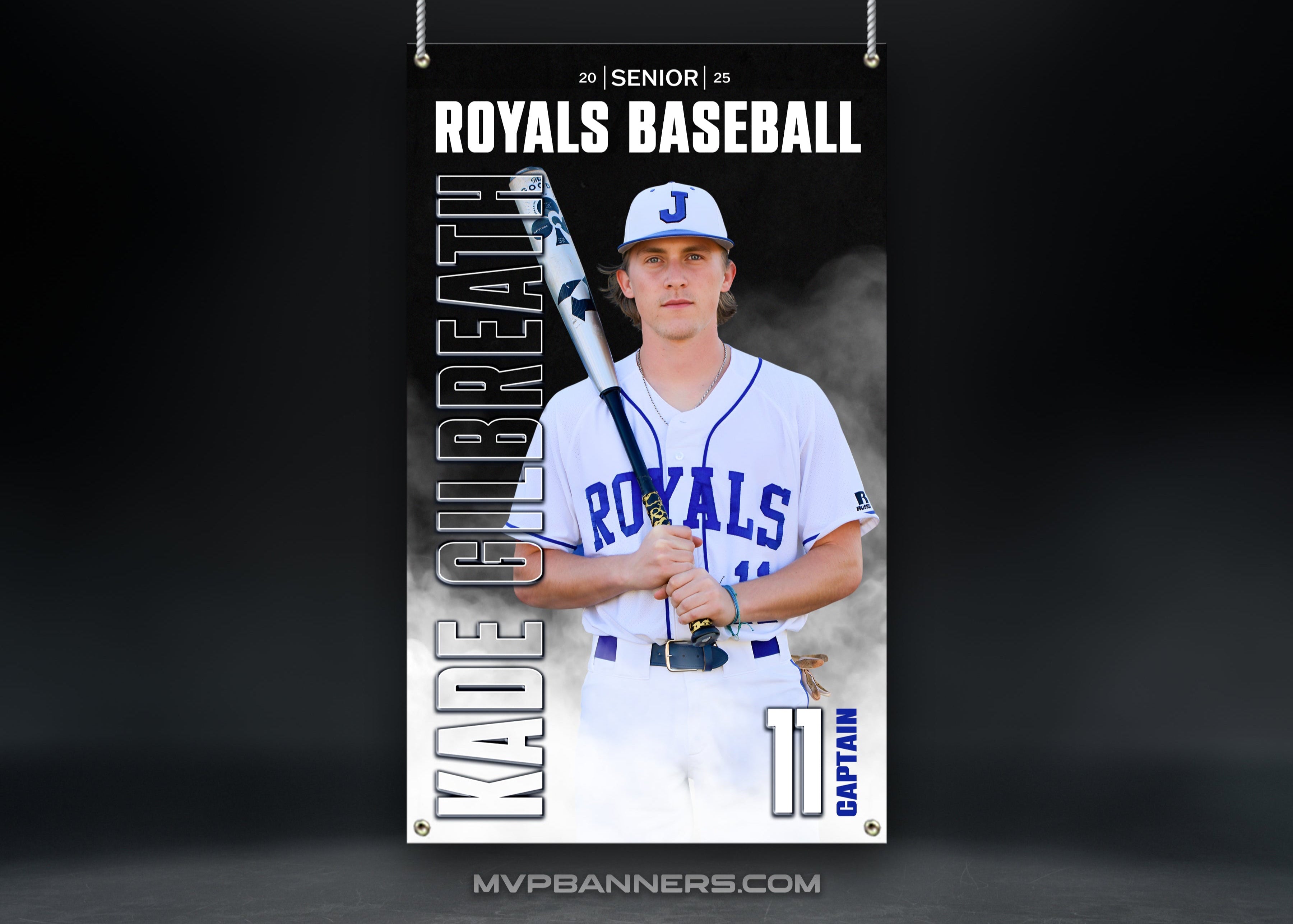 Custom Sports Banner | Senior Night | Baseball | GameDay Fog