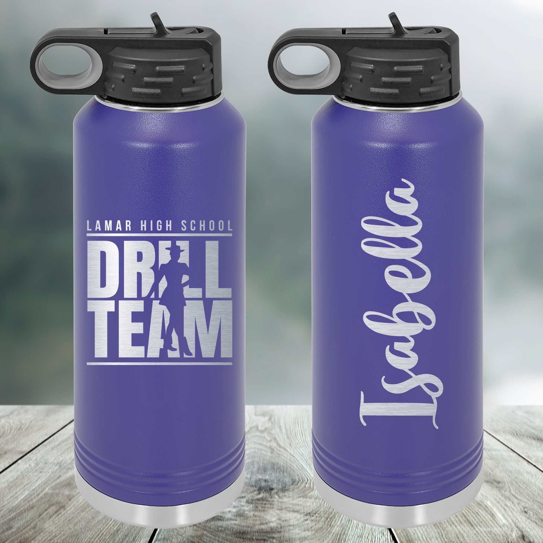 Drill Team Customized Water Bottle