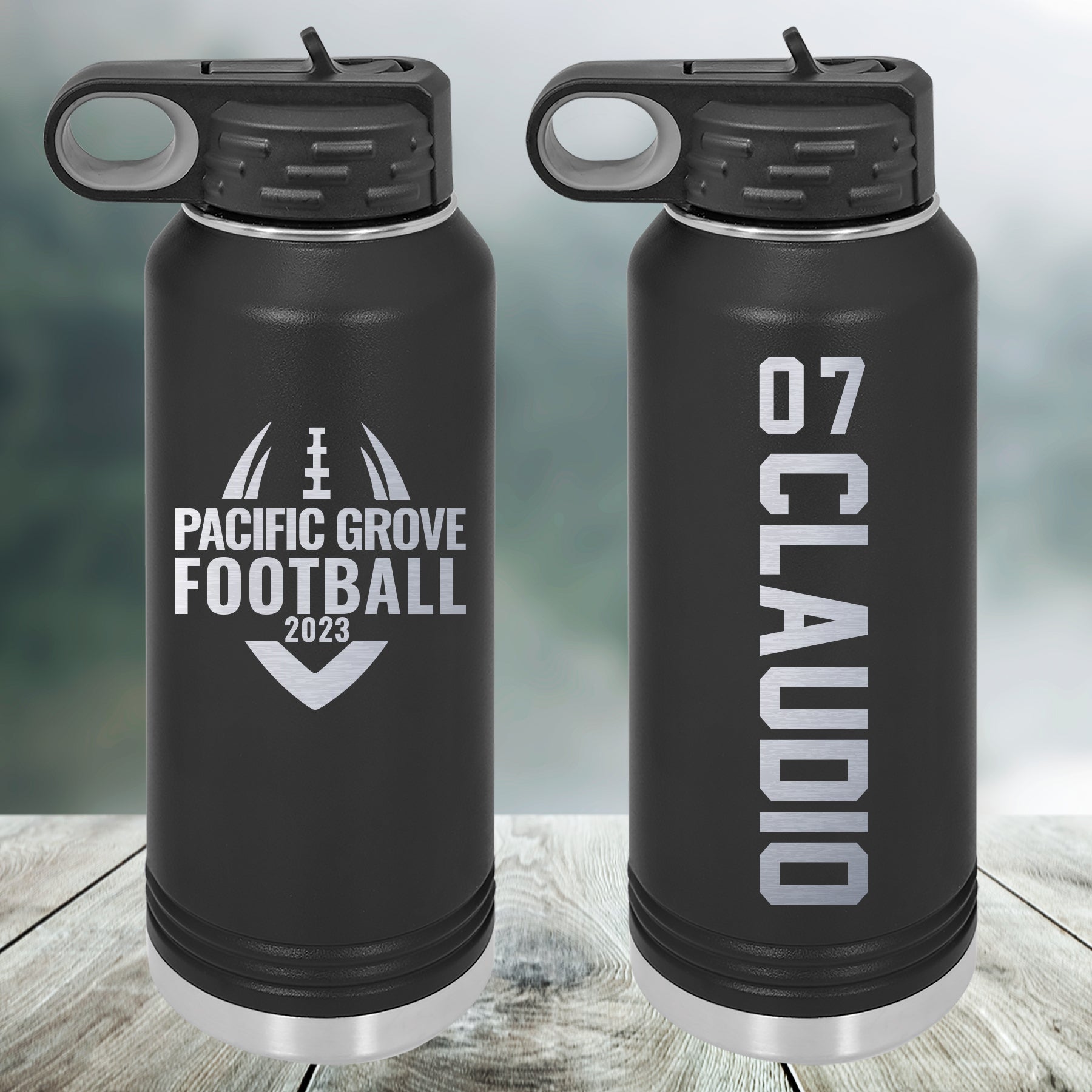 Football Customized Water Bottle