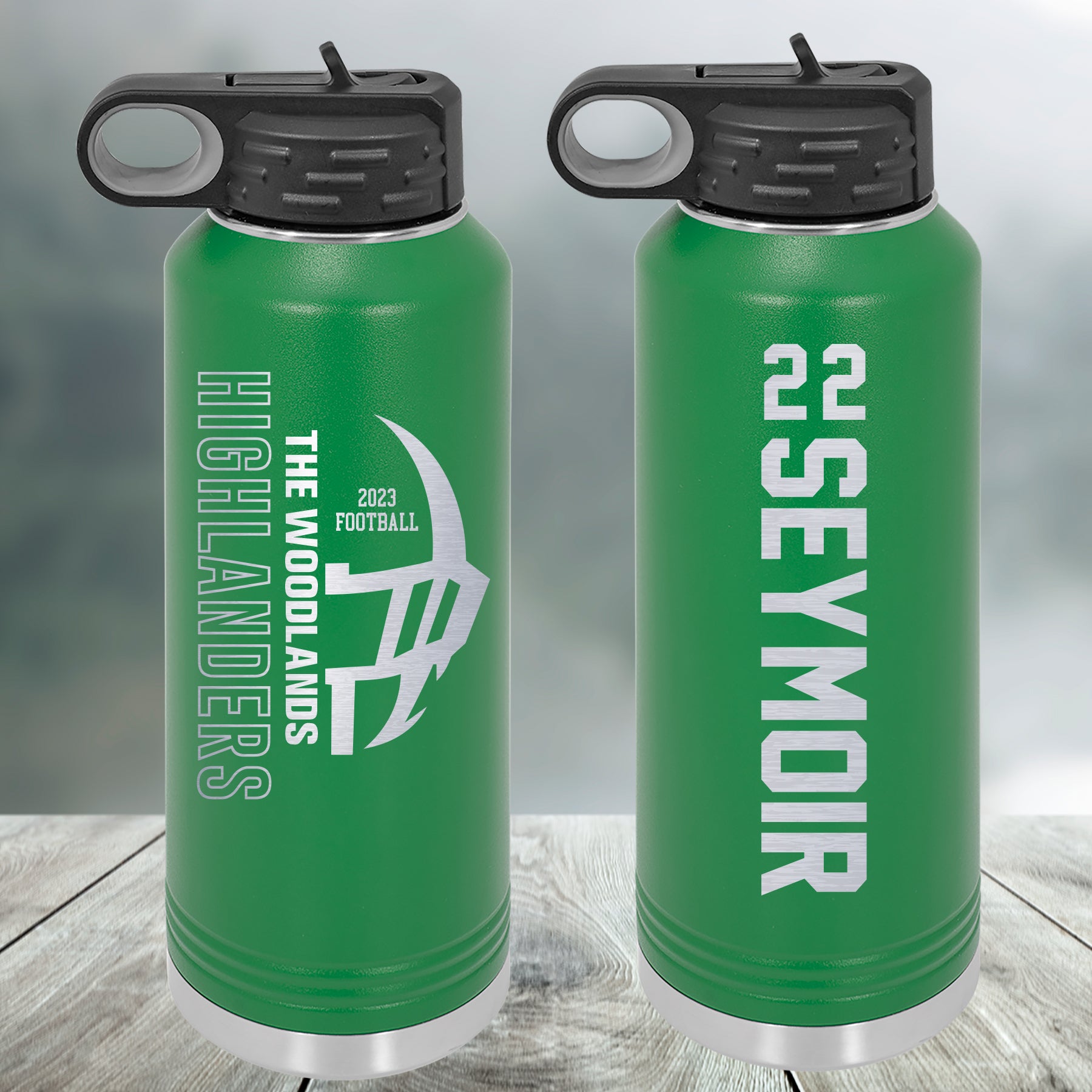 Football Customized Water Bottle