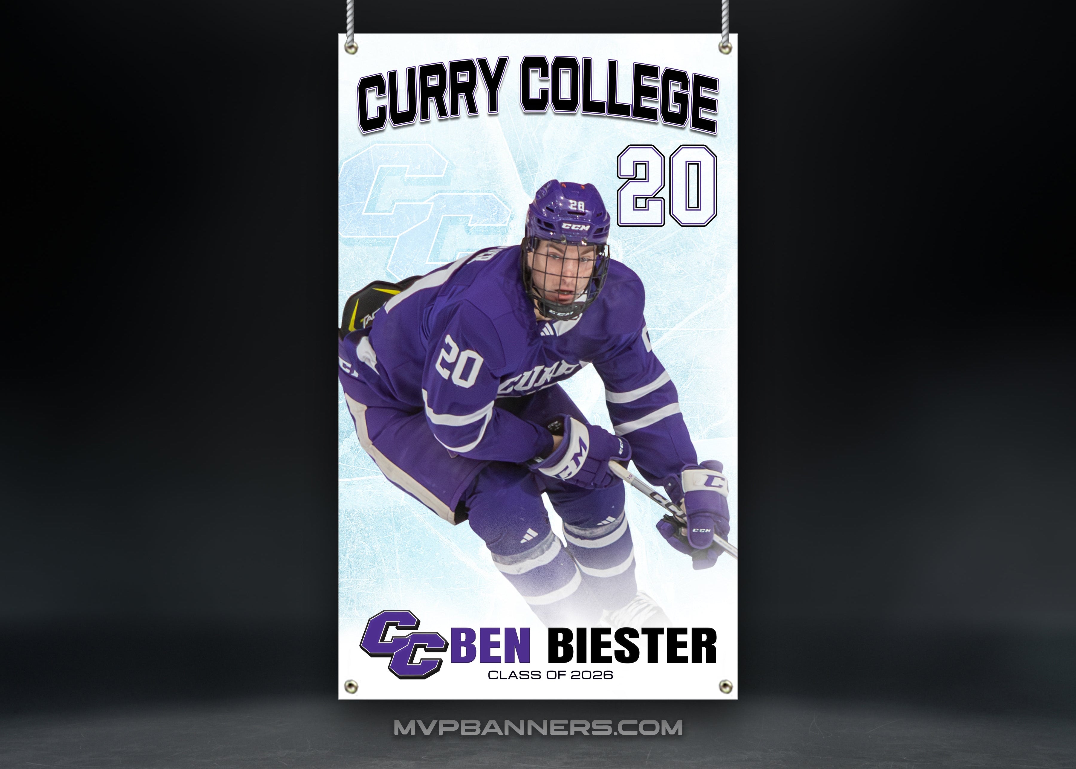 Custom Sports Banner | Senior Night | Ice Hockey | Frozen Focus