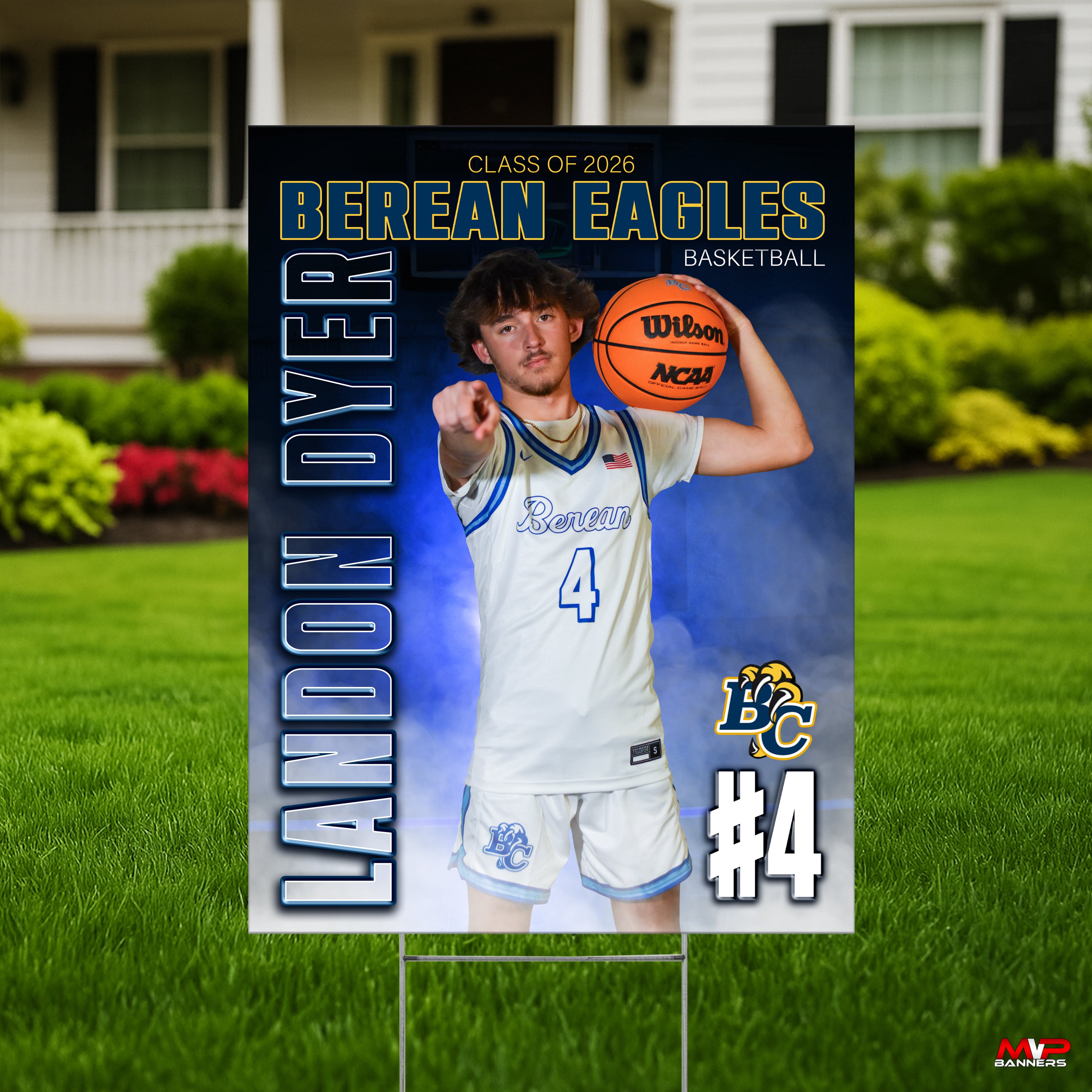 Custom Sports Banner | Senior Night | Basketball | GameDay Fog Twist