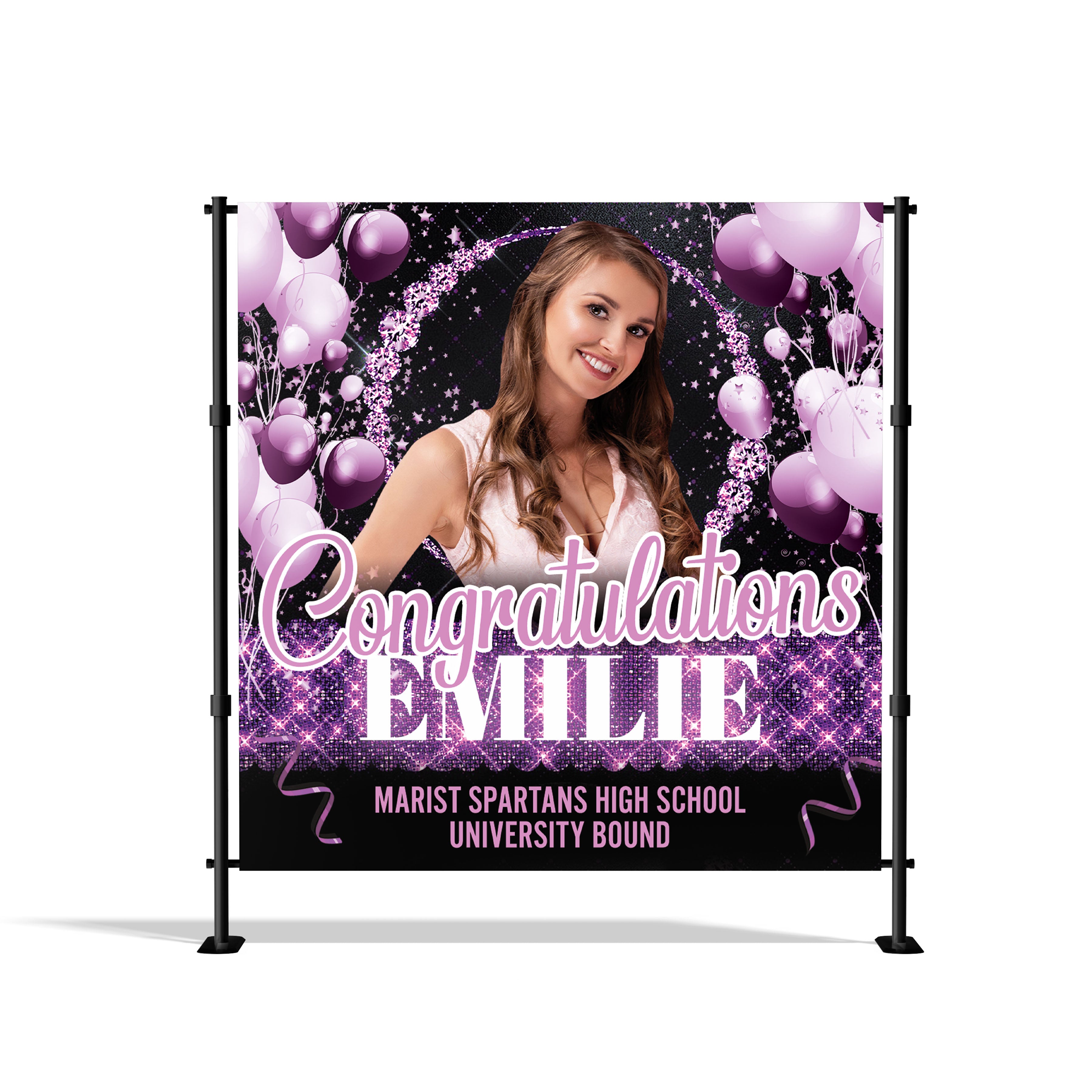 Custom Photography Backdrop | Graduation | Media Step & Repeat