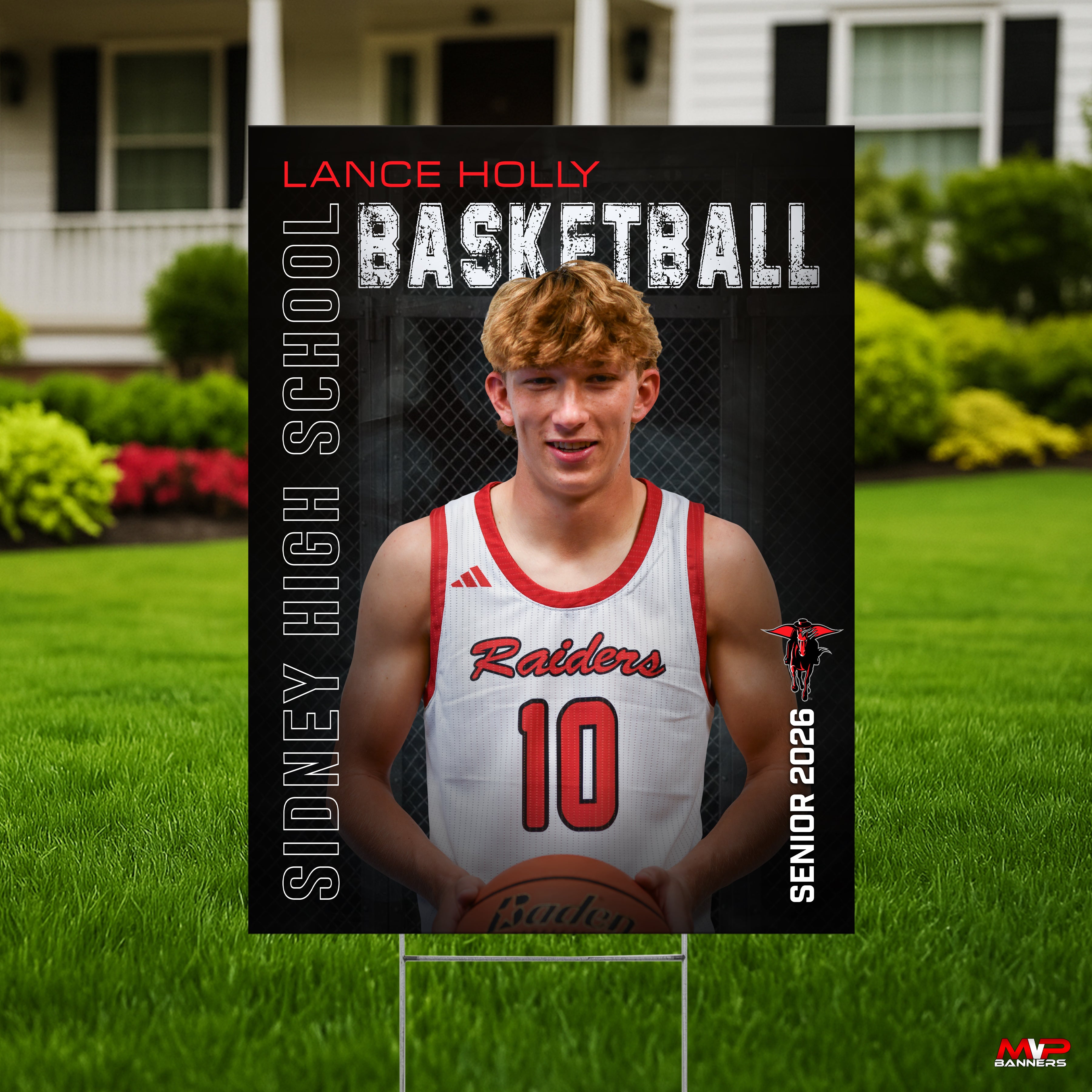 Custom Sports Banner | Senior Night | Basketball | Iron Smoke