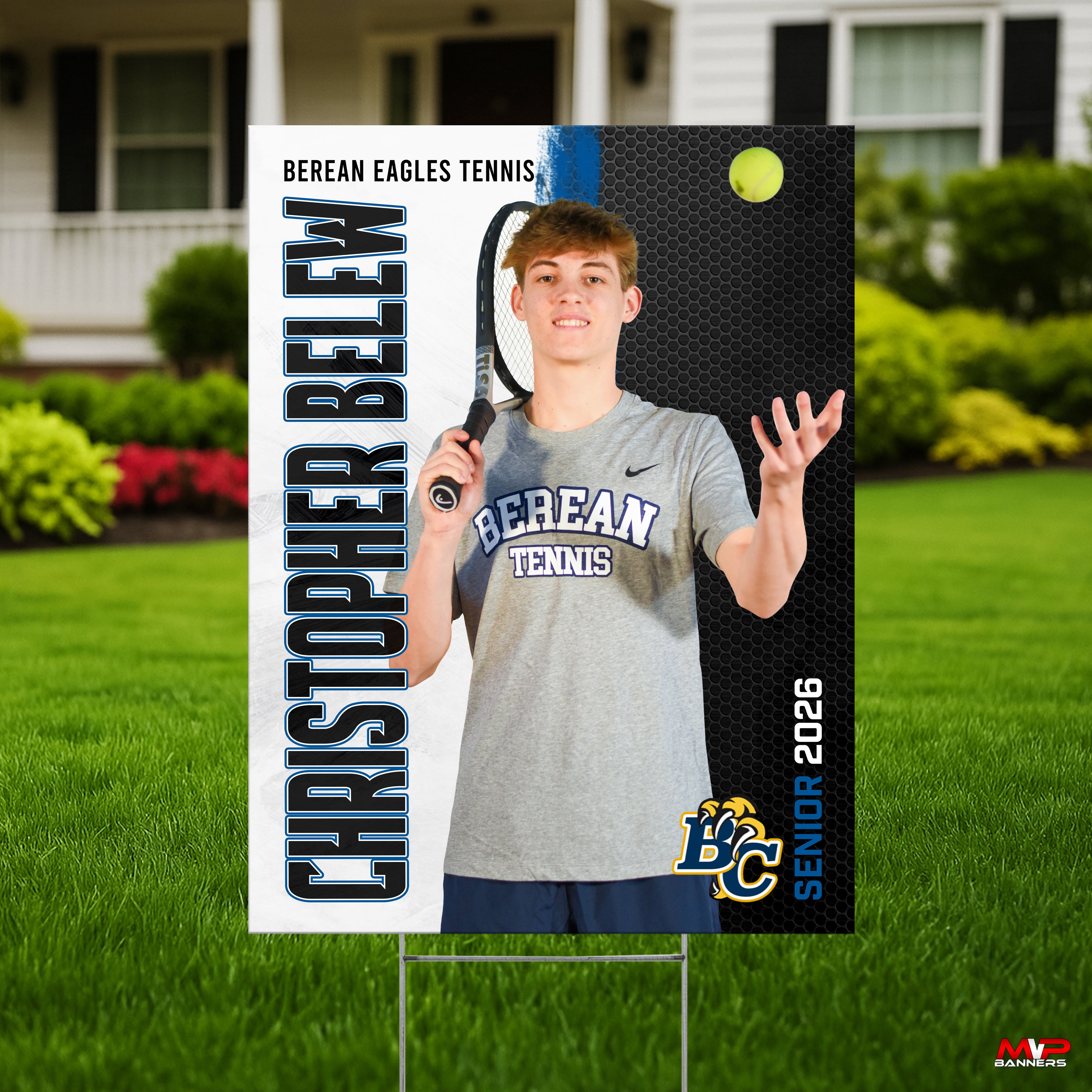Printed Sports Yard Sign | Senior Night Poster | Tennis| Legacy Locked