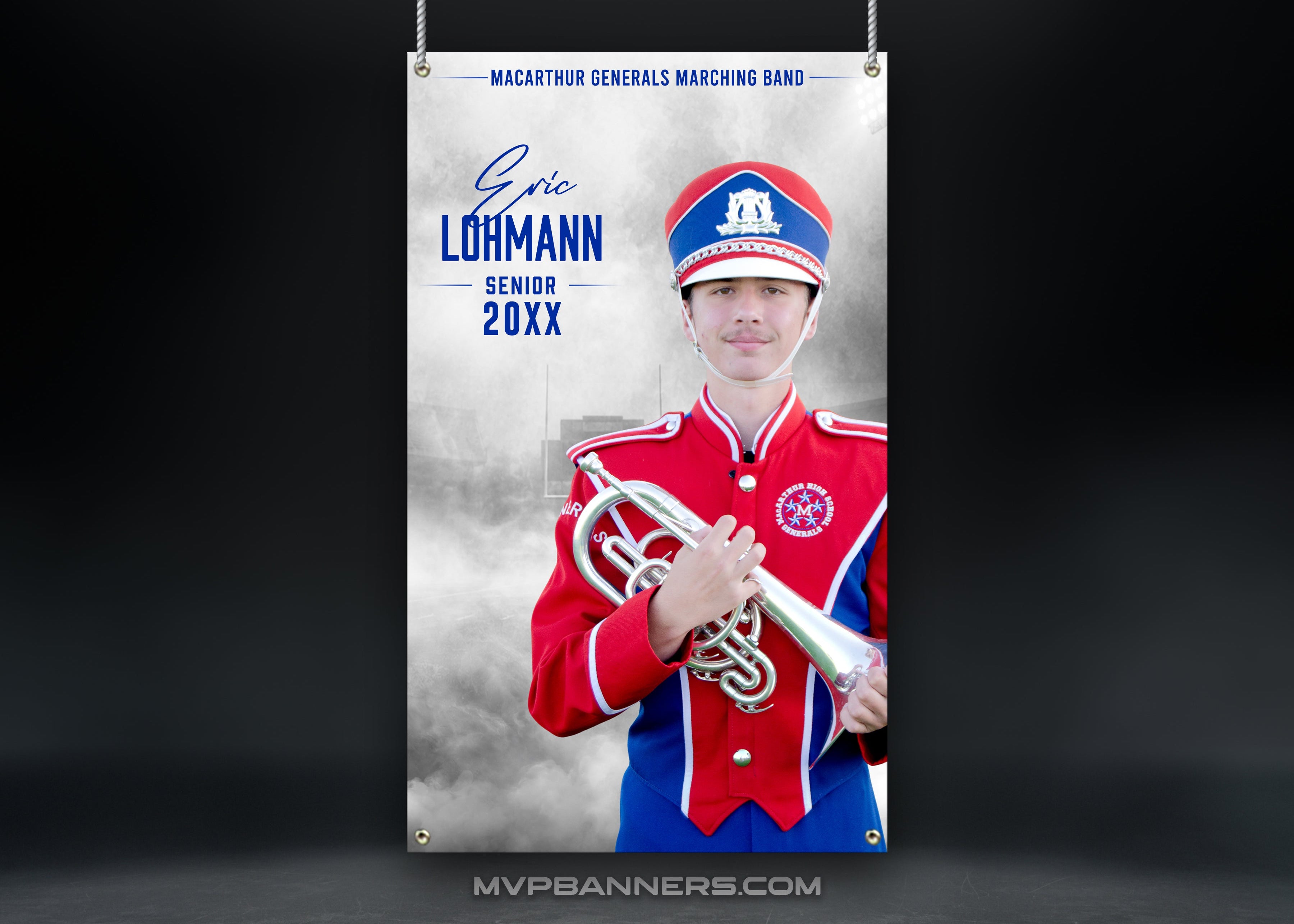 Band, Color Guard & Drill Team Senior Night Banner | Legacy Lights