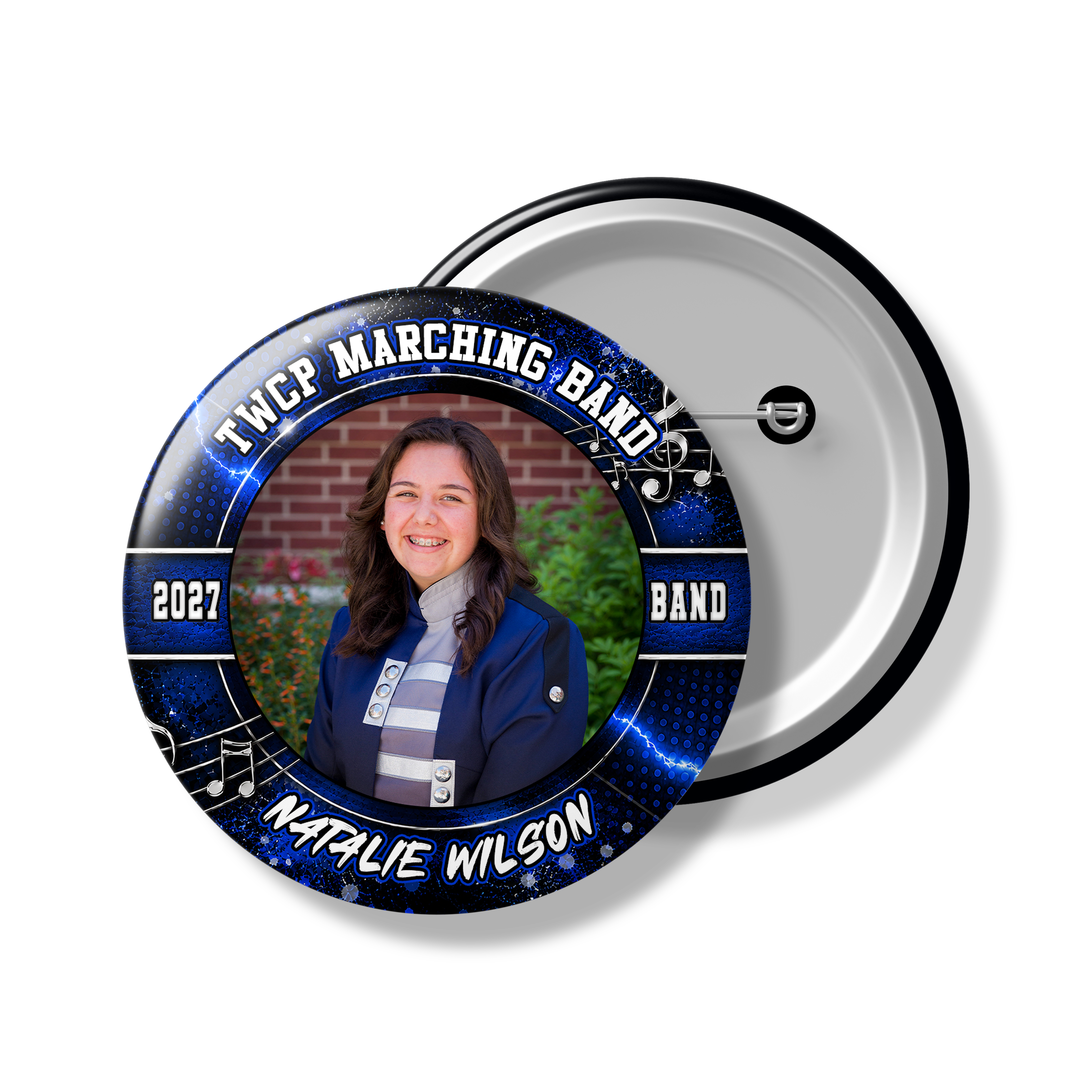 Custom Sports Team Spirit Button & Magnets | Senior Night | All Sports | Elite Edge