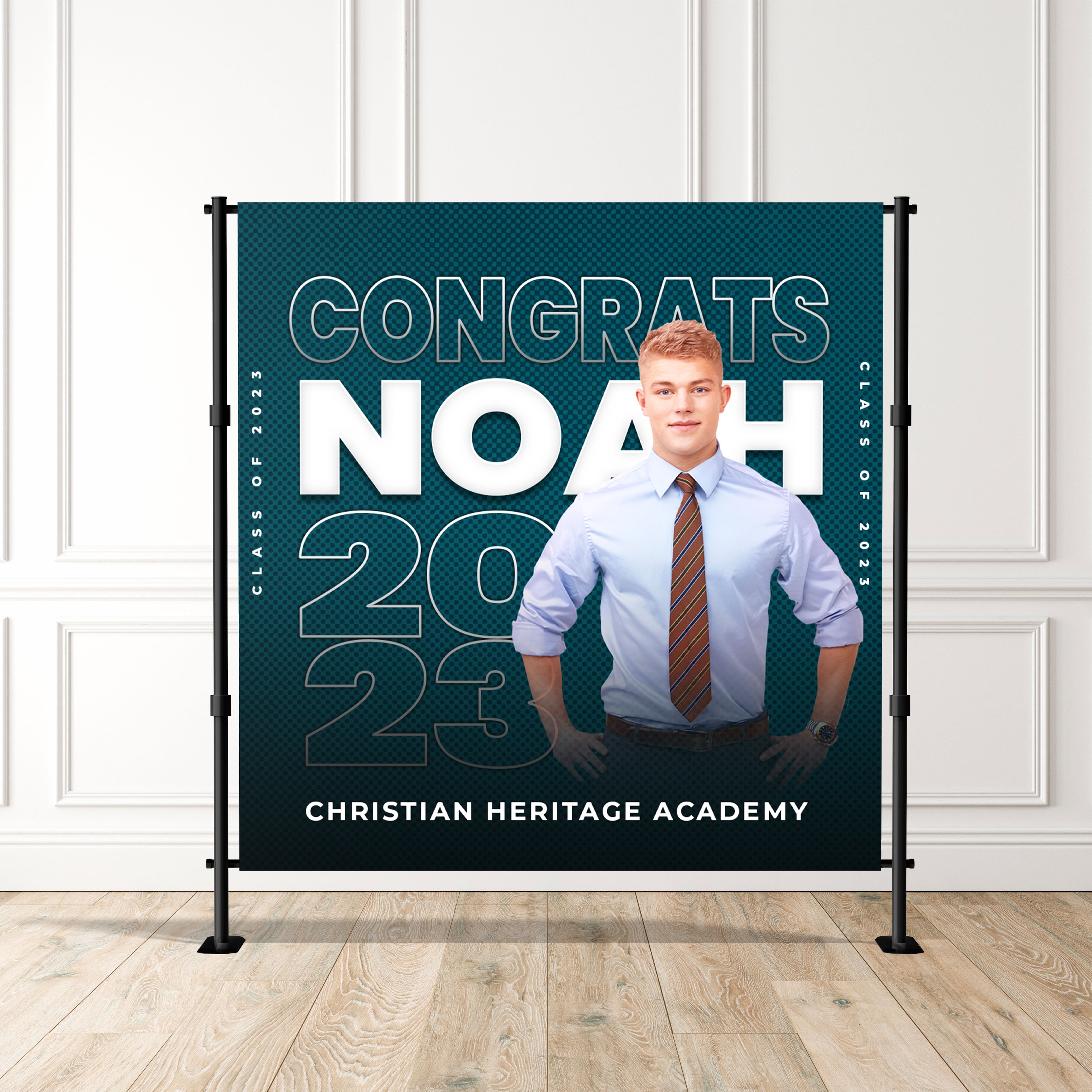 Custom Photography Backdrop | Graduation | Media Step & Repeat