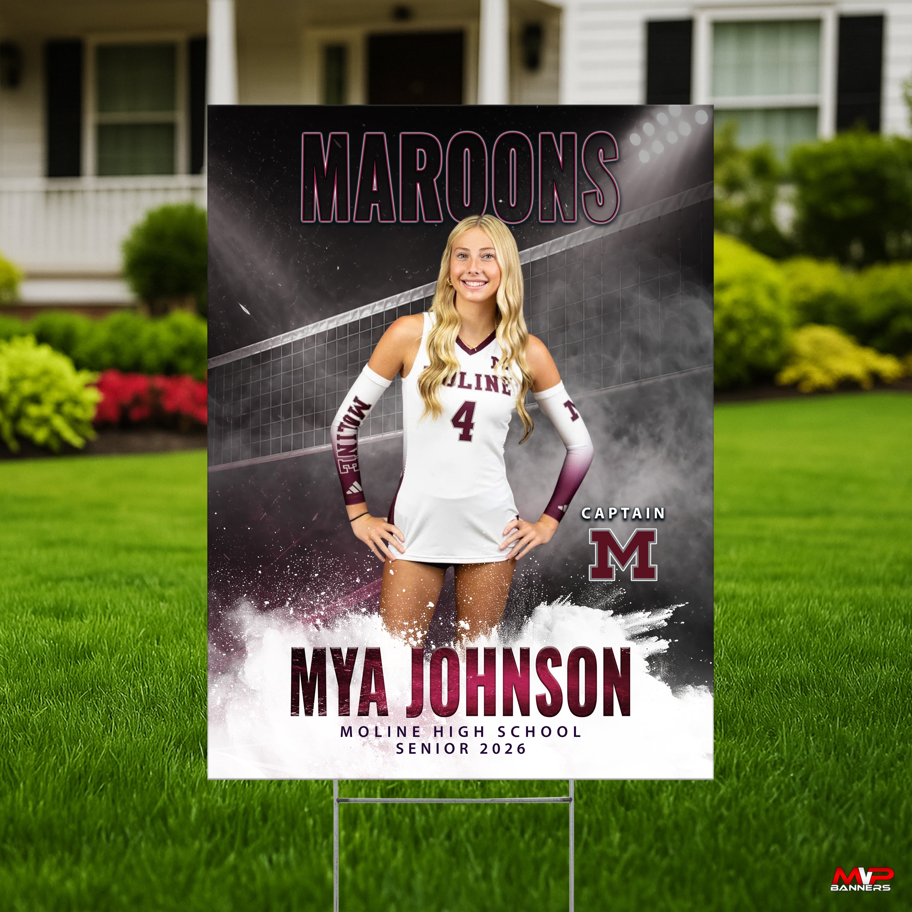 Custom Sports Banner | Senior Night | Volleyball | Match Point