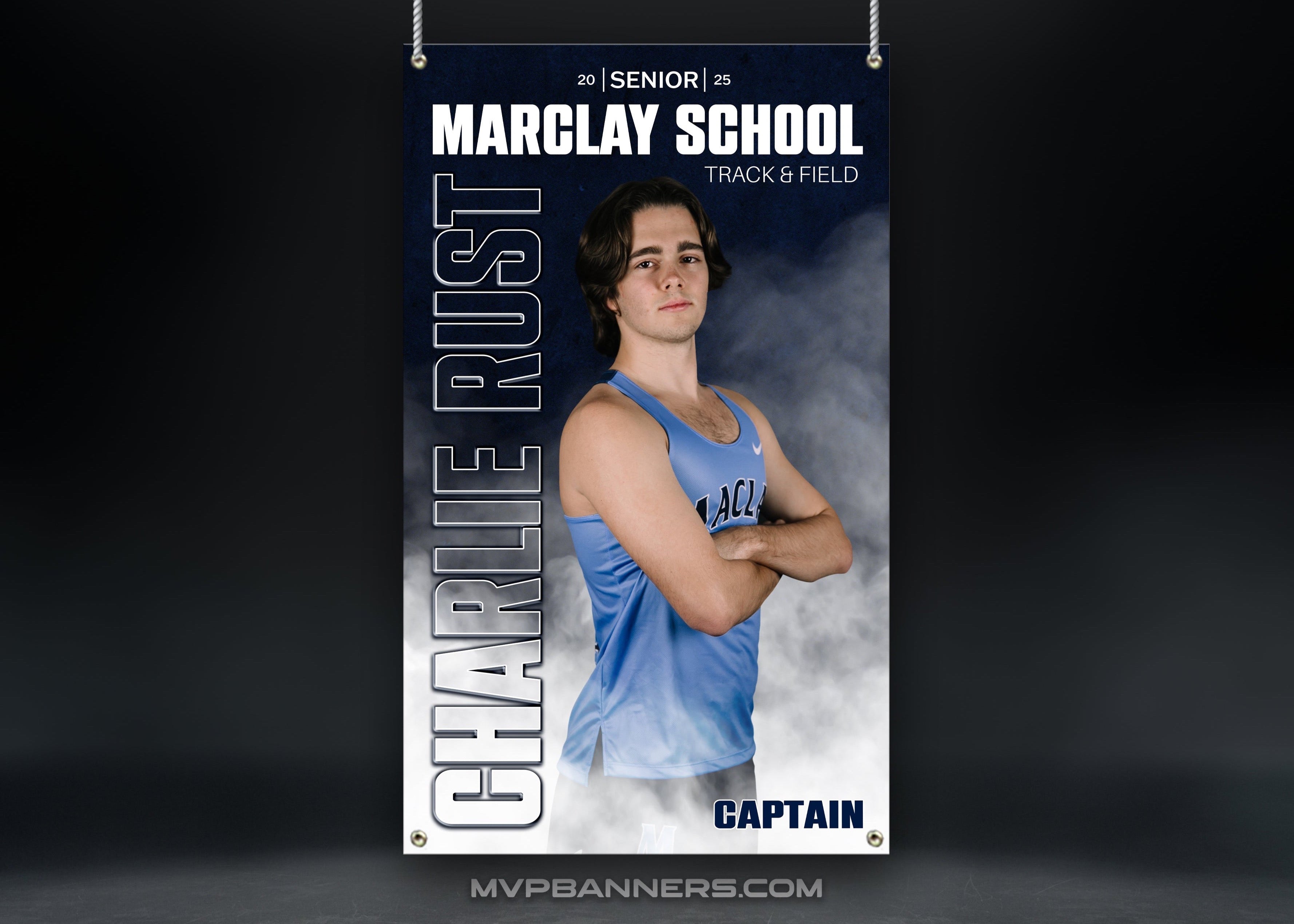 Track & Field Sports Banner | Senior Night | Cross Country | Track & Field | GameDay Fog
