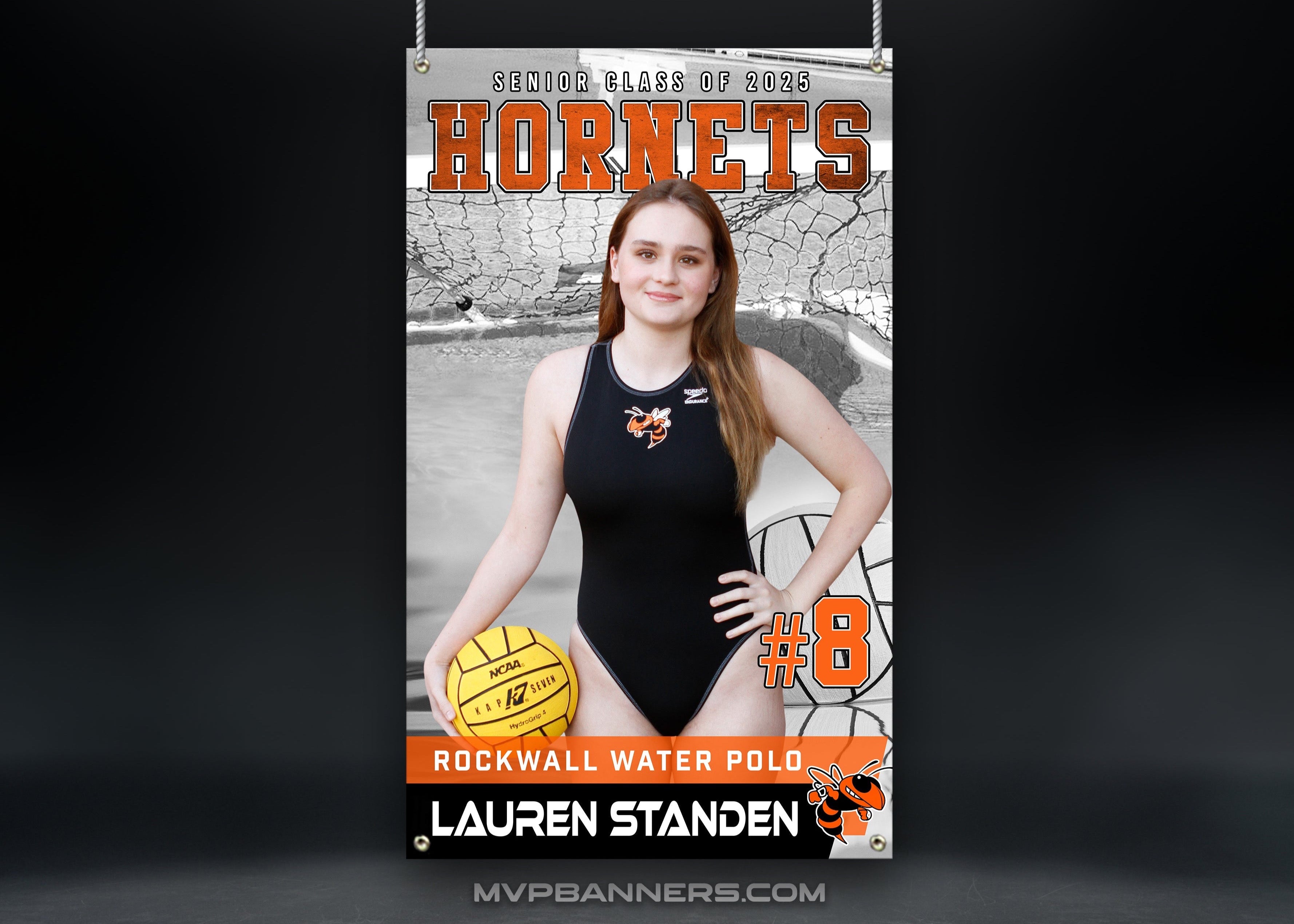 Custom Sports Banner | Senior Night | Water Polo | Breaking Boundaries