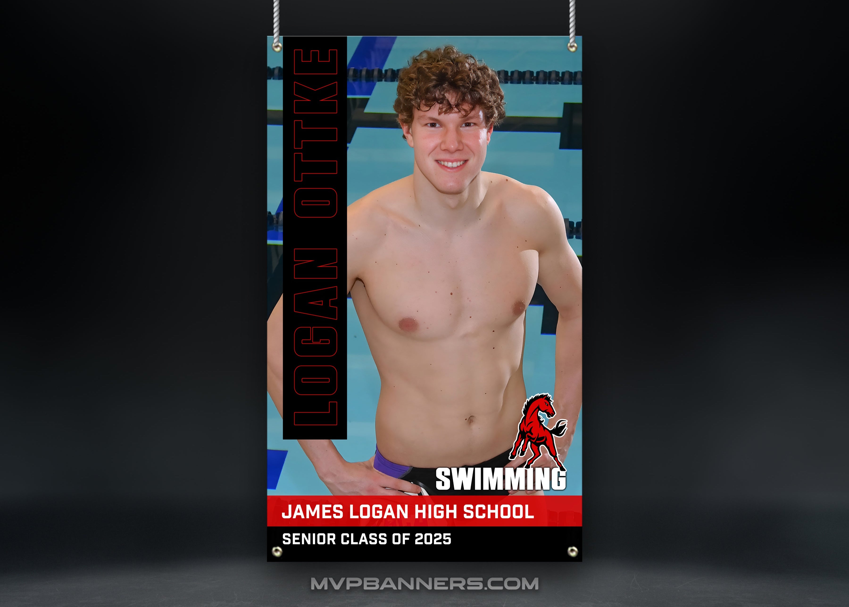 Custom Sports Banner | Senior Night | Swim/Dive | Aqua Elite