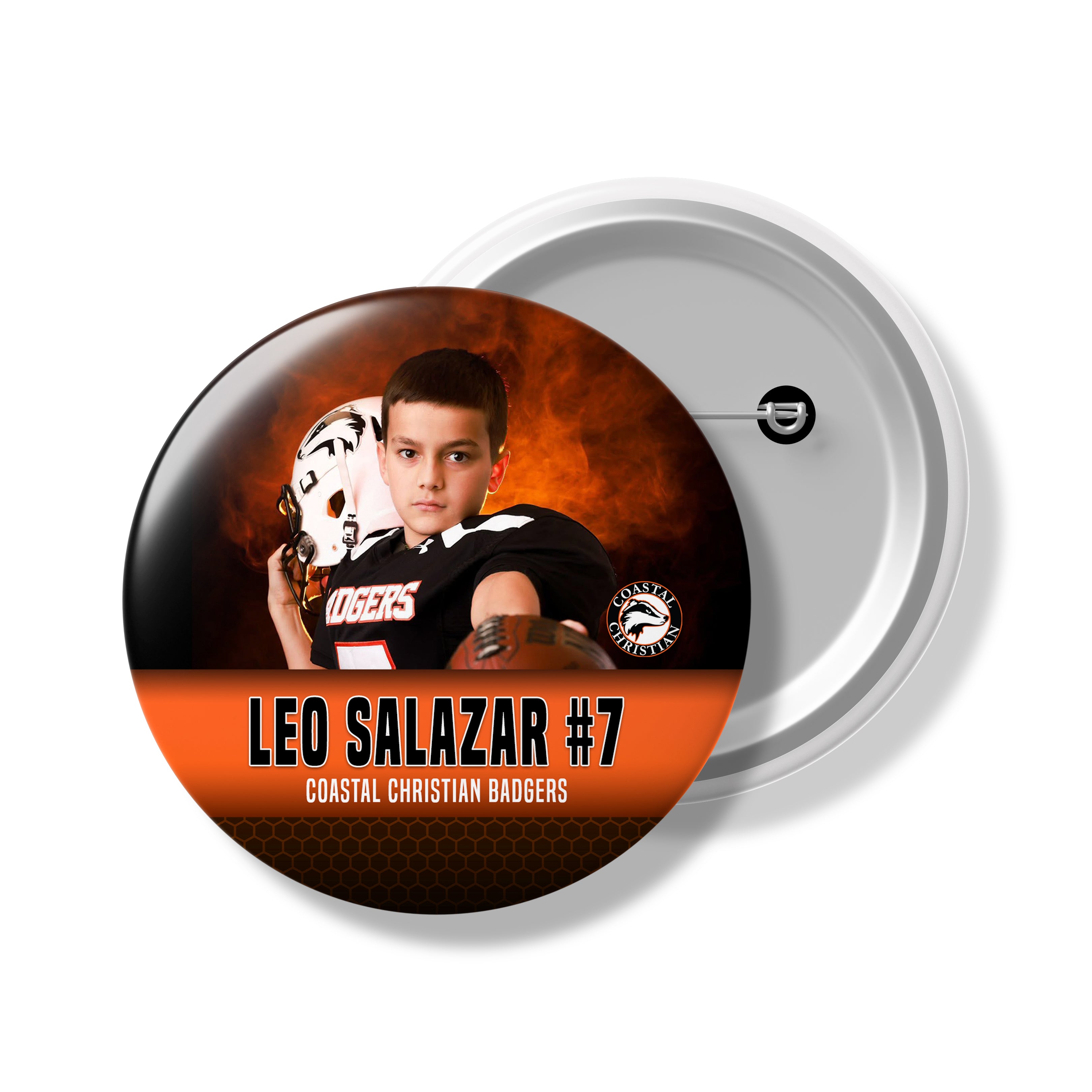 Custom Coastal Christian Spirit Button | Senior Night - Premier Pro